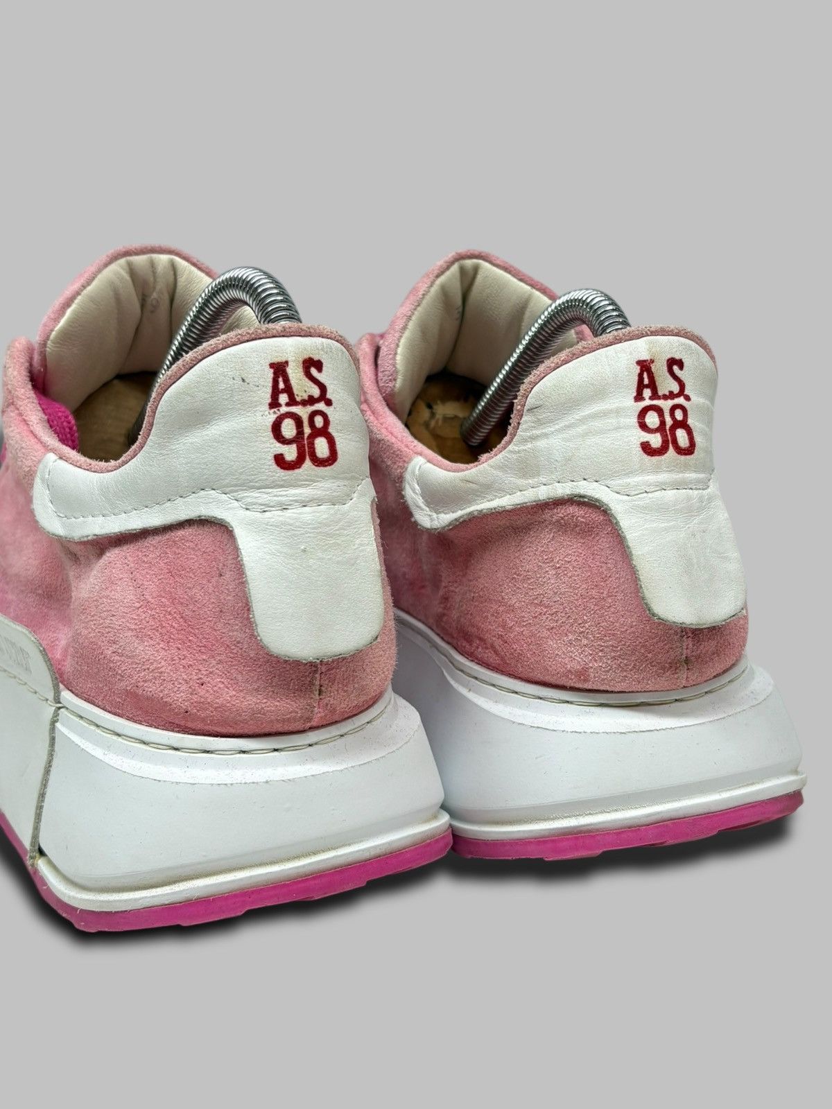 A.S.98 A.S 98 Suede Leather Pink Sneakers Size US 7 / EU 40 - 7 Thumbnail
