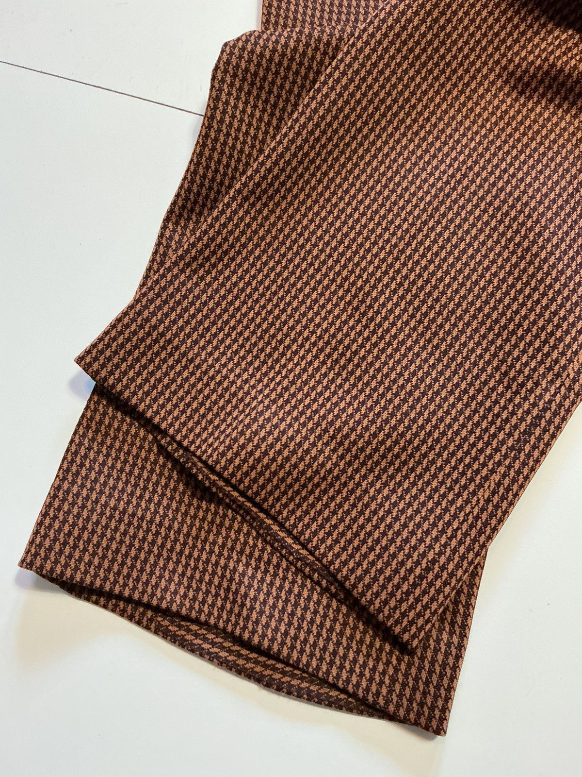 Vintage Vintage 70s Houndstooth Knit Flare Disco Leisure Dress Pants Size US 34 / EU 50 - 7 Thumbnail