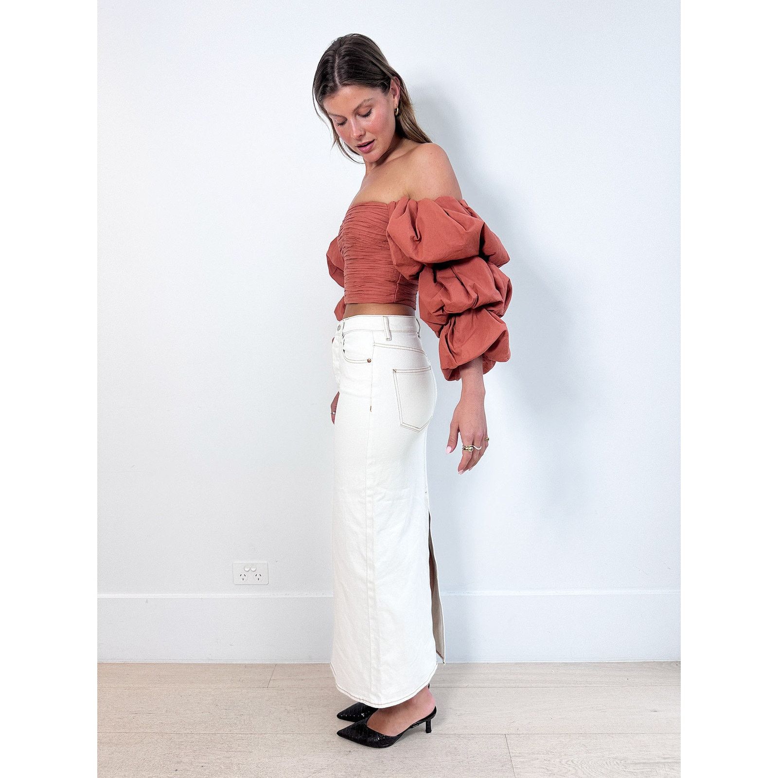 Aje Aje Transcend Puff-Sleeve Top Size S / US 4 / IT 40 - 6 Thumbnail