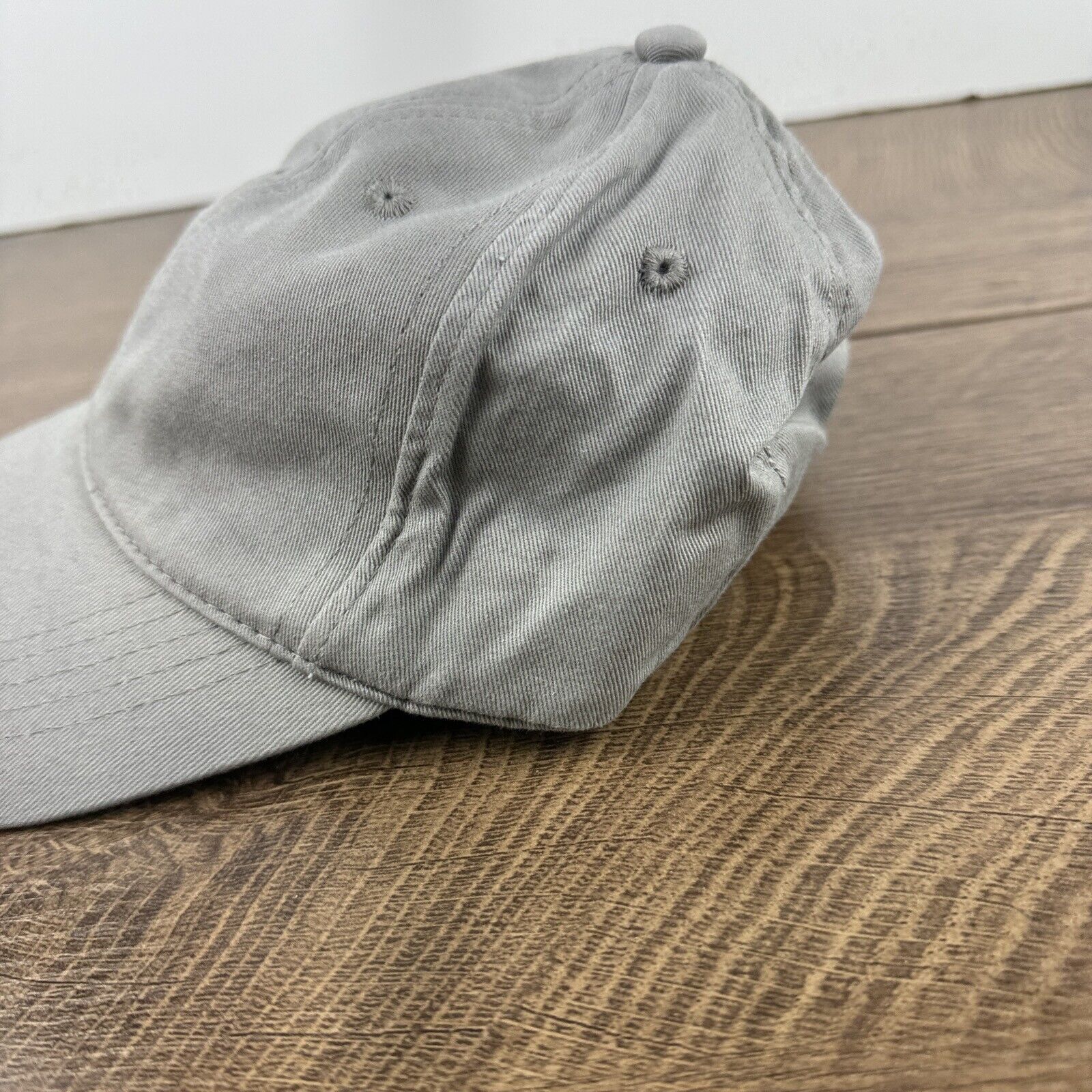 Other Plain Gray Baseball Hat Cap Gray Hat Adjustable Adult Size H Size ONE SIZE - 7 Thumbnail