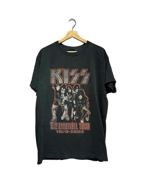 image of Band Tees x Kiss Band Vintage 2000 Kiss Farewell Ted Nugent Tour Tee, Men's (Size XL)