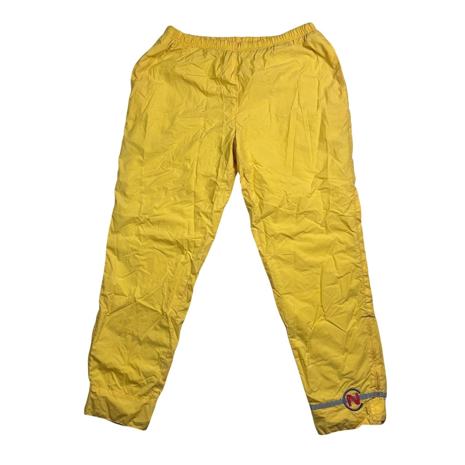 Nautica × Vintage Vintage 90s Nautica Competition Yellow Track Pants Size US 36 / EU 52 - 1 Thumbnail