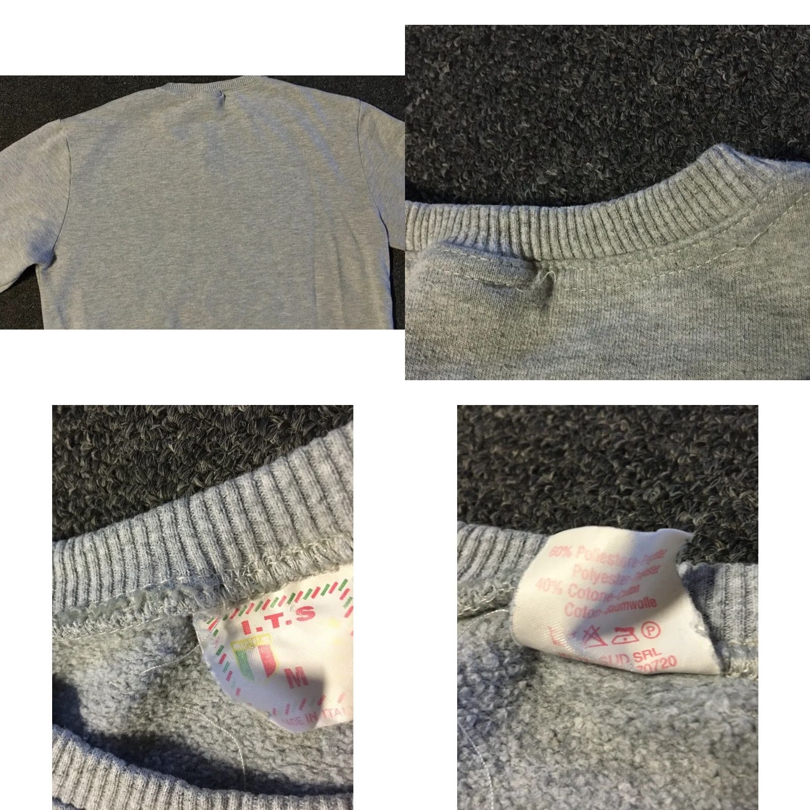 Vintage VINTAGE 90s University Of Rome Spellout Sweatshirt S Gray Mens Small Pullover College Track & Field University USA Retro 80s Size US S / EU 44-46 / 1 - 8 Thumbnail