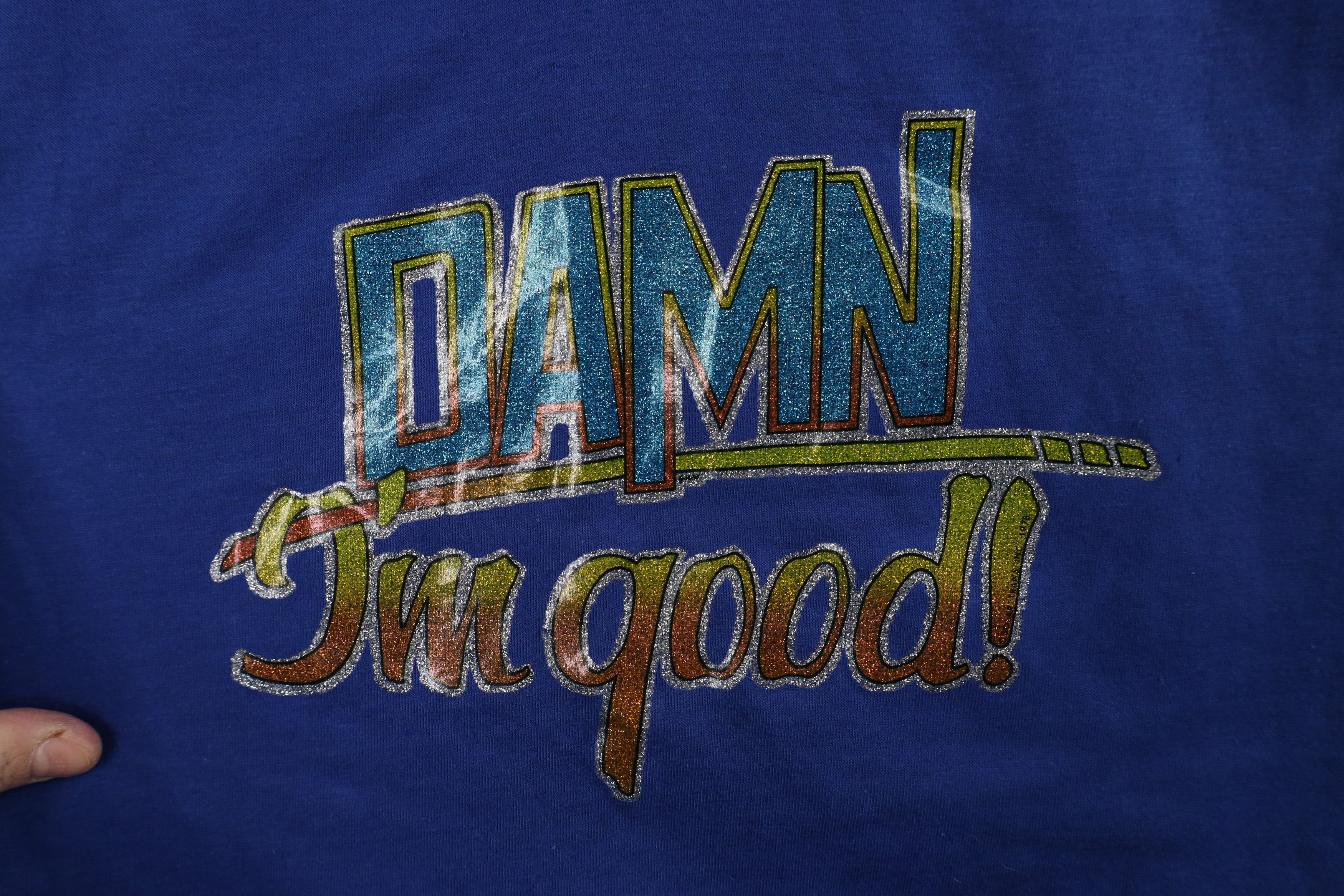 Vintage Vintage 70s Streetwear Spell Out Damn I'm Good T-Shirt USA Size L / US 10 / IT 46 - 4 Thumbnail