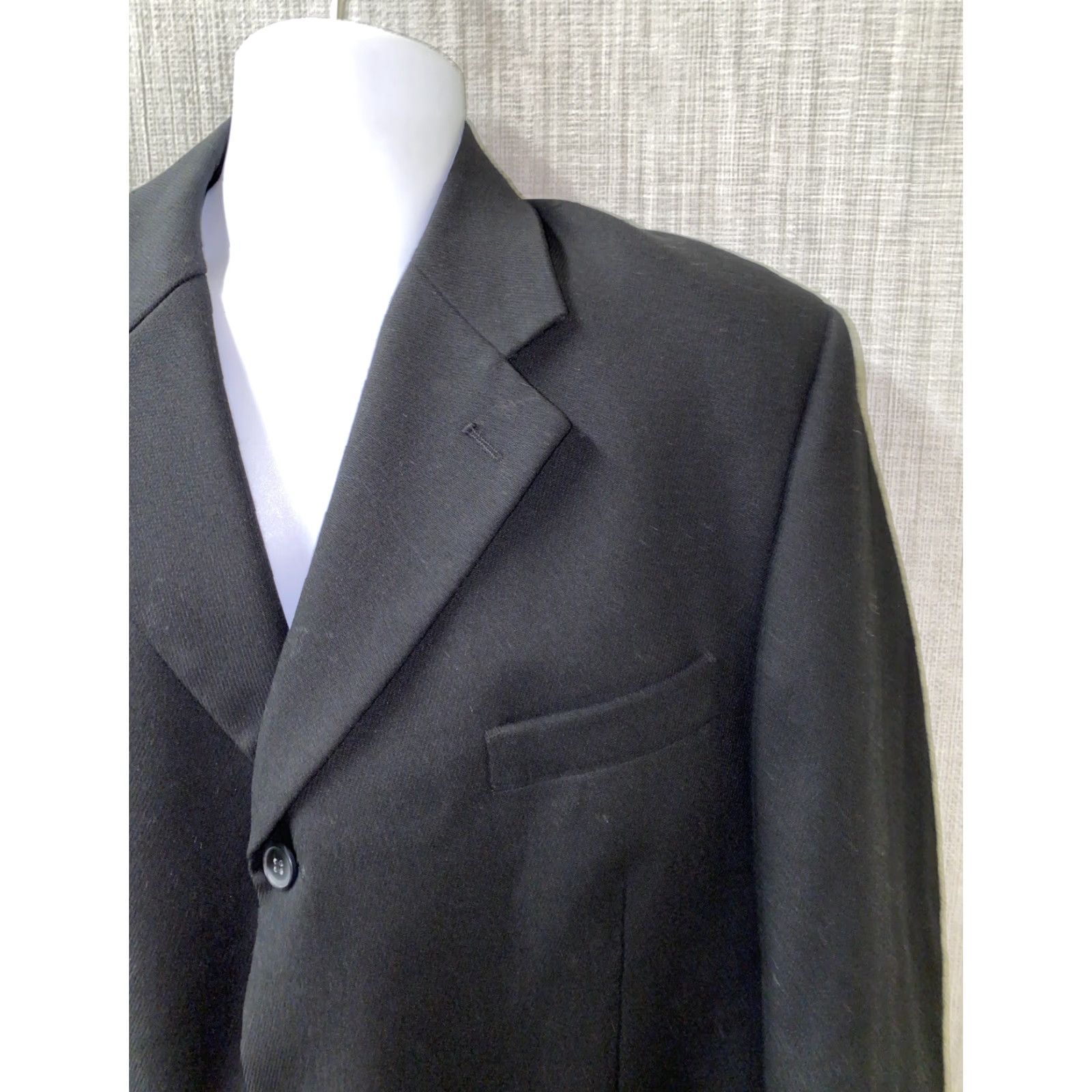 Vintage Gulliano Couture Sport Coat Jacket - Men - 3 Button - Wool? Black - Size 50 - Casual Vest/Outerwear Size US M / EU 48-50 / 2 - 2 Thumbnail