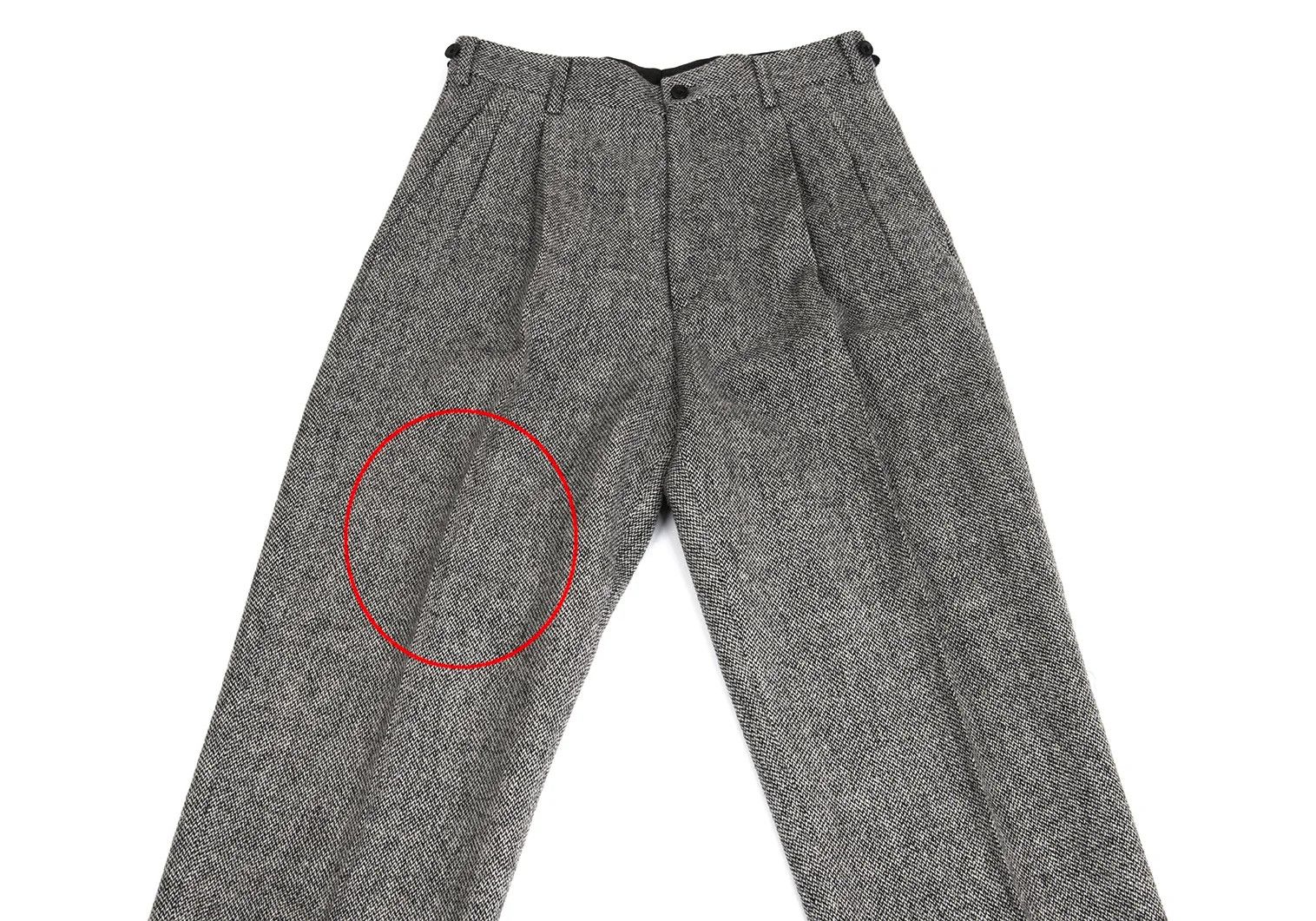 Yohji Yamamoto Yohji Yamamoto Mixed Wool Two-Tuck Pants Size US 34 / EU 50 - 2 Thumbnail