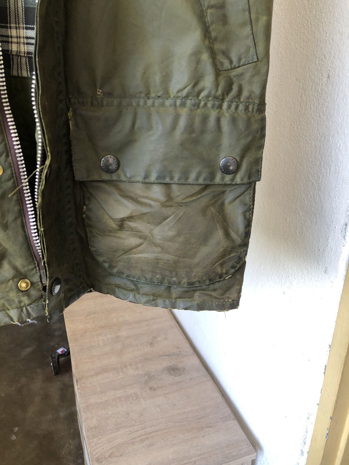 Barbour Nice❗️Vintage Barbour Distressed Wax Vest Jacket Size US S / EU 44-46 / 1 - 11 Thumbnail