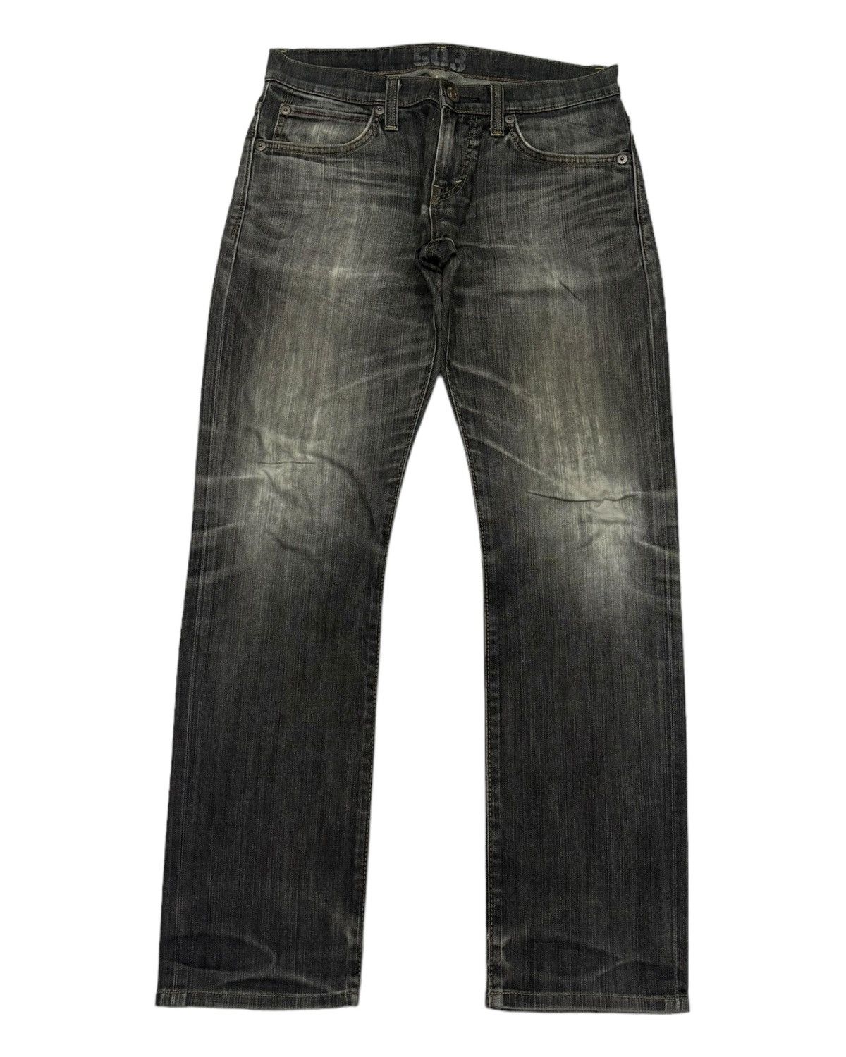 Hysteric Glamour 🔥Vintage Edwin 503 Black Faded Distressed Denim Jeans Size US 33 - 5 Thumbnail