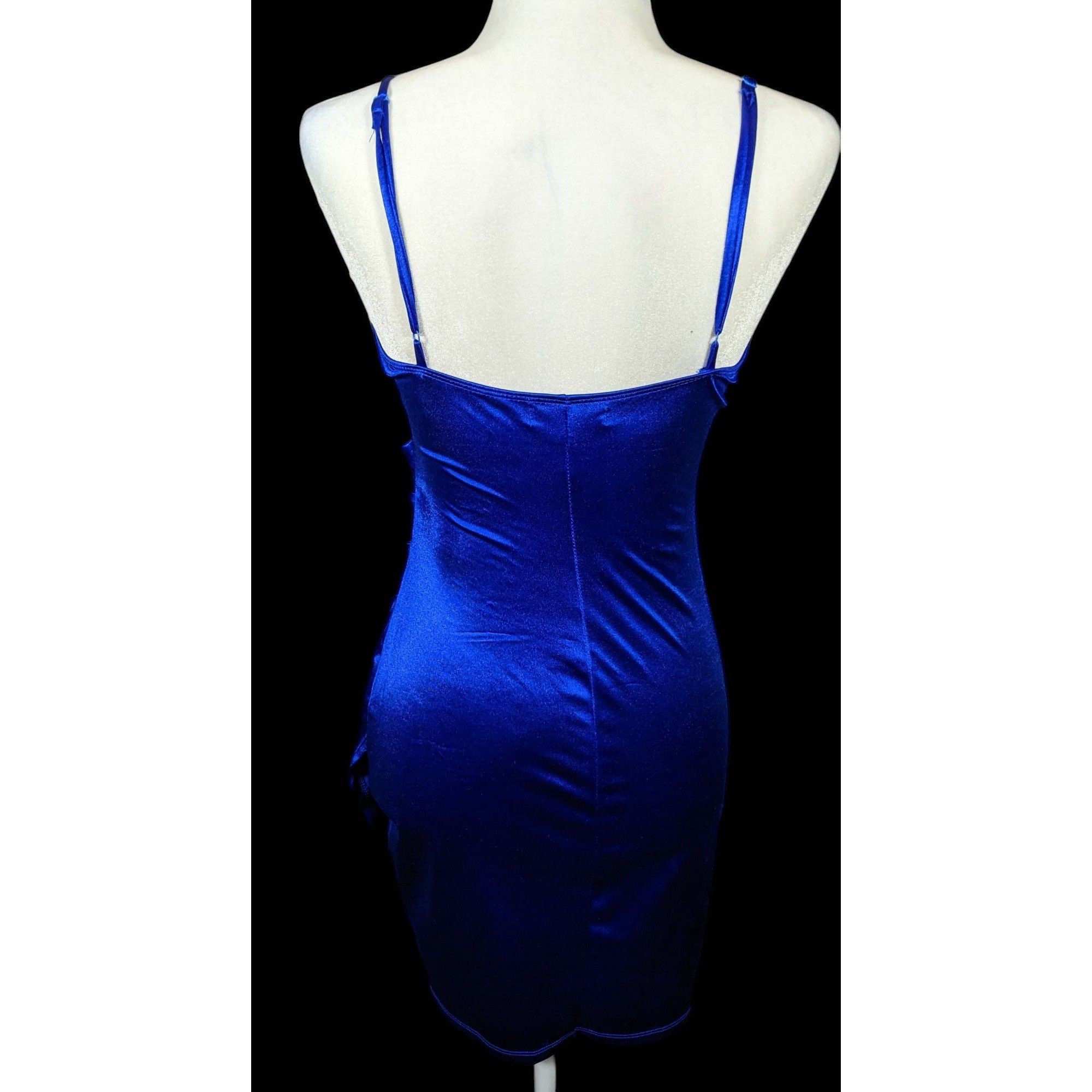 Other Emerald Sundae Electric Blue Gathered Waist Mini Dress Size Size S / US 4 / IT 40 - 2 Thumbnail