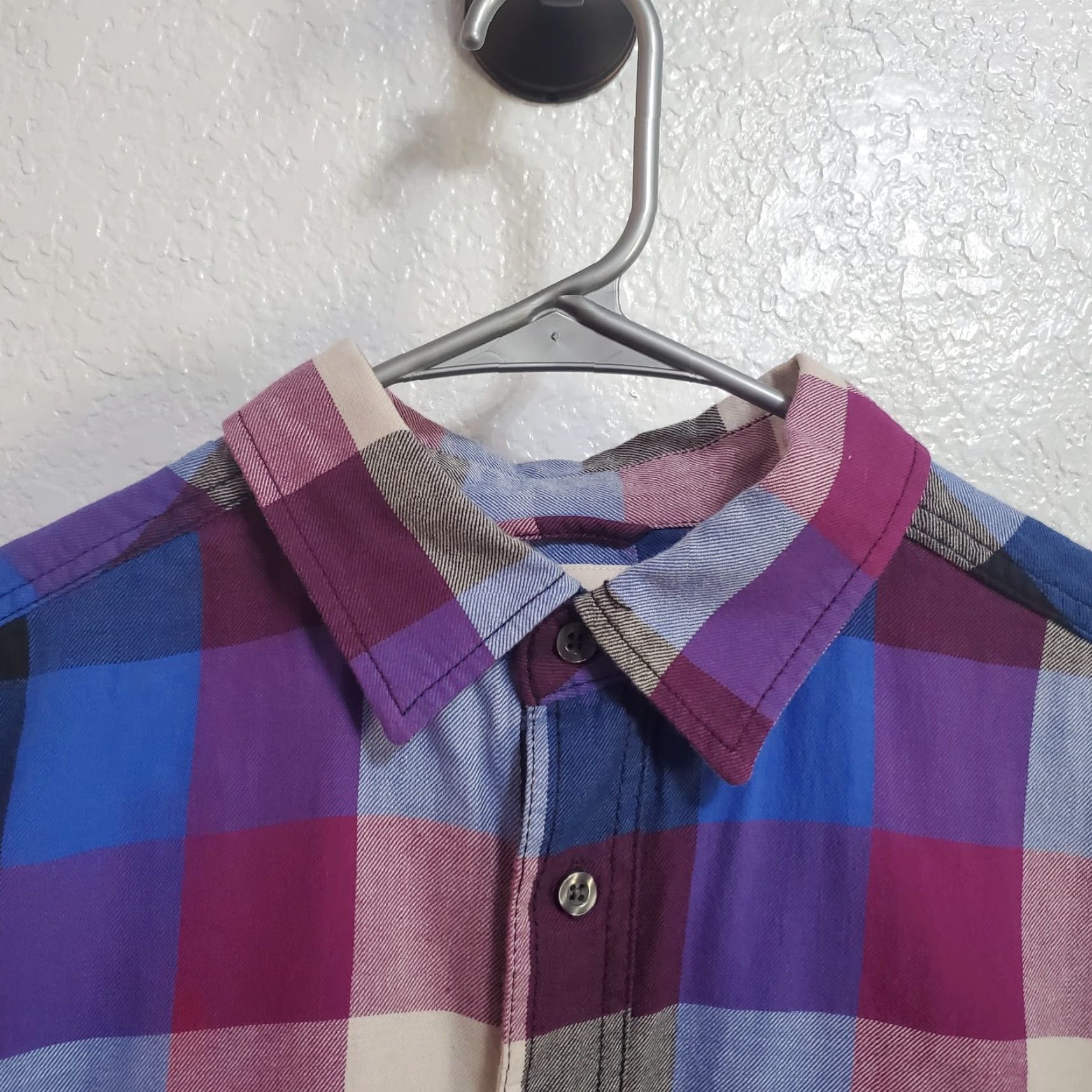 Mossimo Mossimo Supply Co Athletic Fit Shirt Men M Plaid Cotton Long Sleeve Button Up Multicolor Size US M / EU 48-50 / 2 - 4 Thumbnail