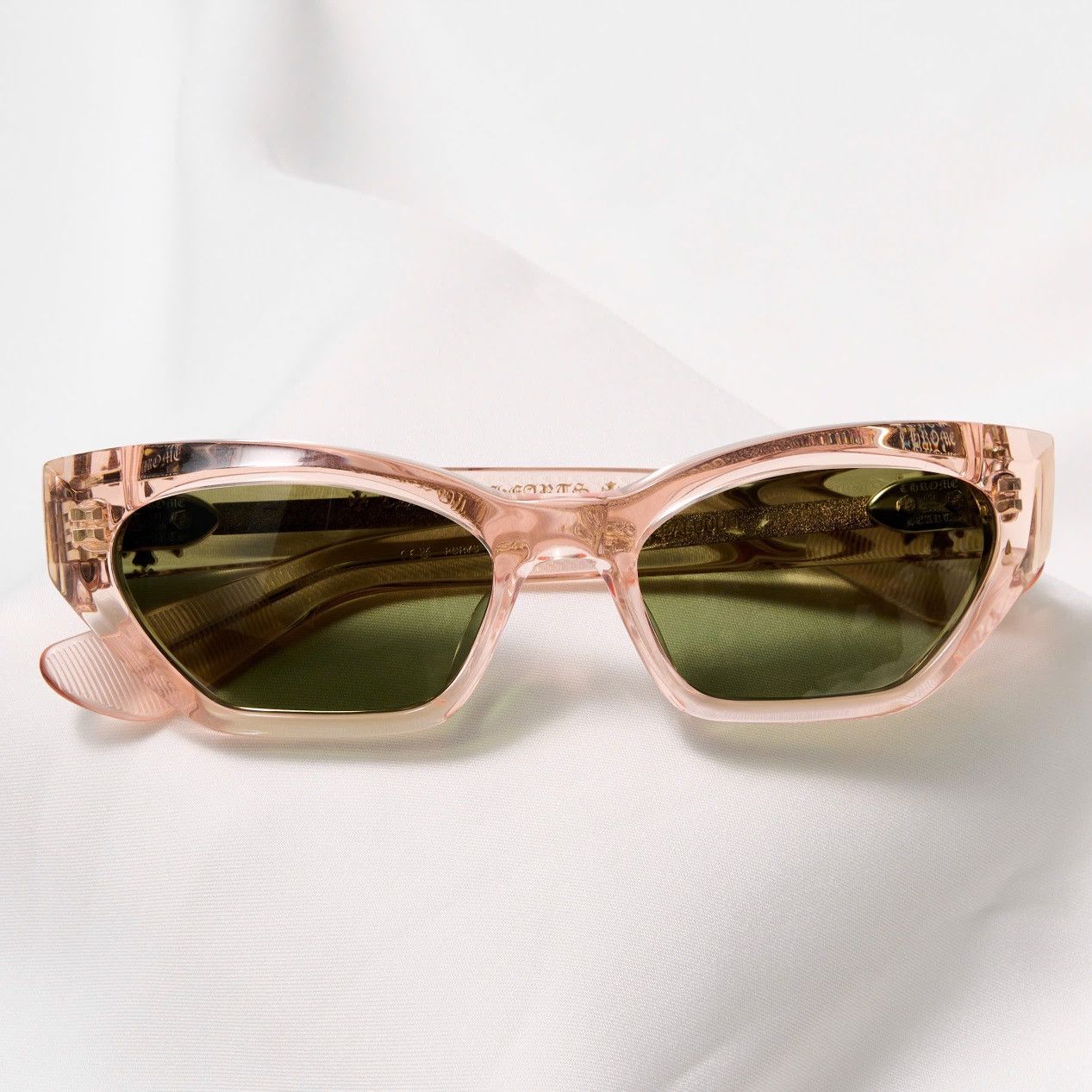Chrome Hearts CHROME HEARTS HALLLA BALUUUU PINK CRYSTAL SUNGLASSES Size ONE SIZE - 6 Thumbnail