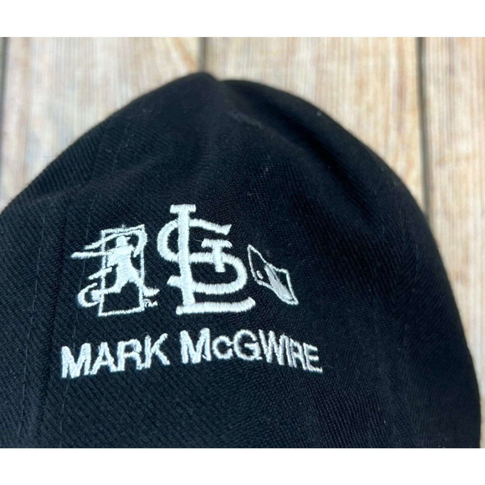 New Era VINTAGE New Era Baseball Hat Adjustable Black Logo MLB Mark McGwire St. Louis Cardinals Home Runs Size ONE SIZE - 7 Thumbnail