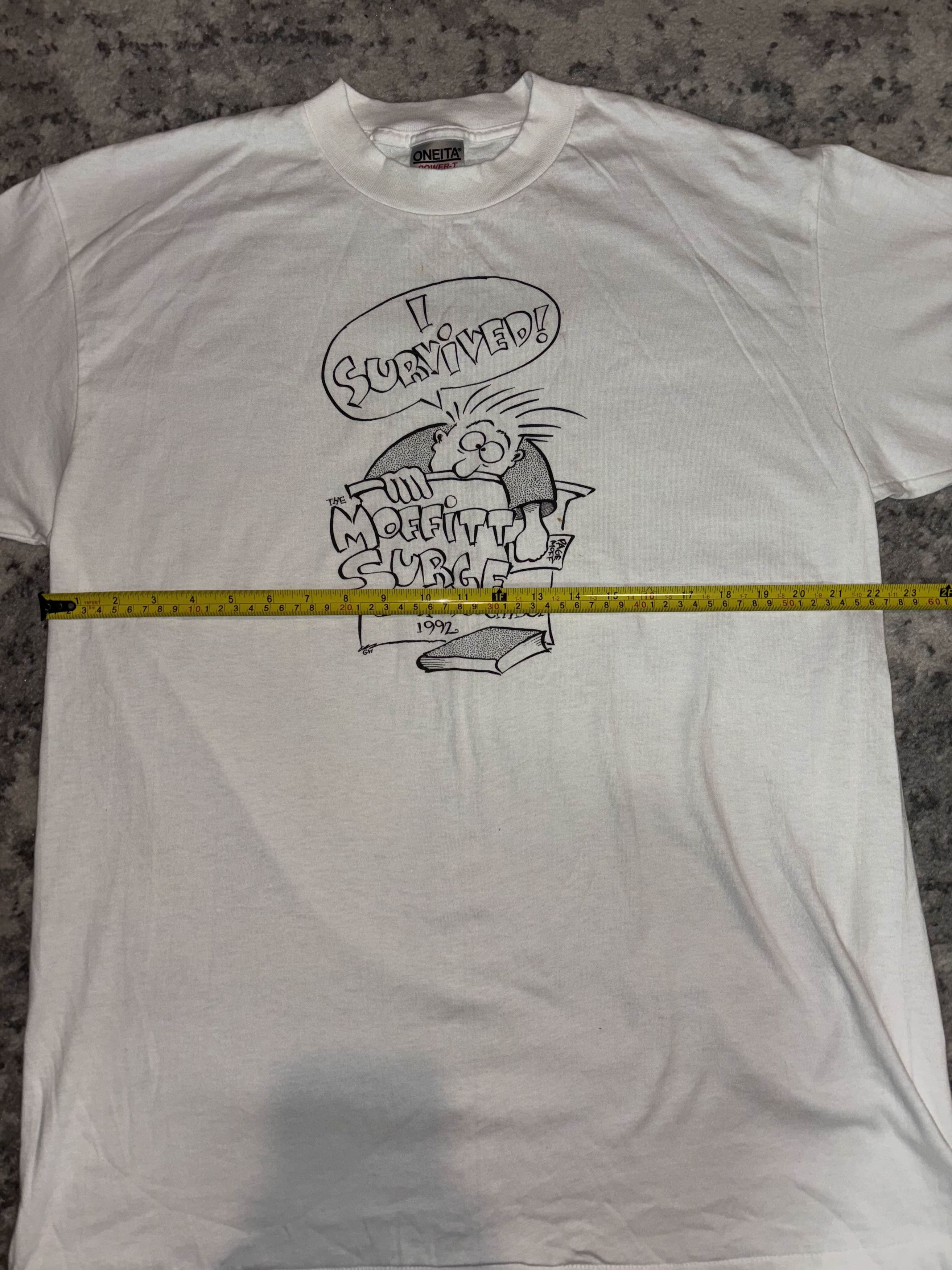 Vintage Vintage 80s/90s I Survived! Shirt Size US XL / EU 56 / 4 - 7 Thumbnail