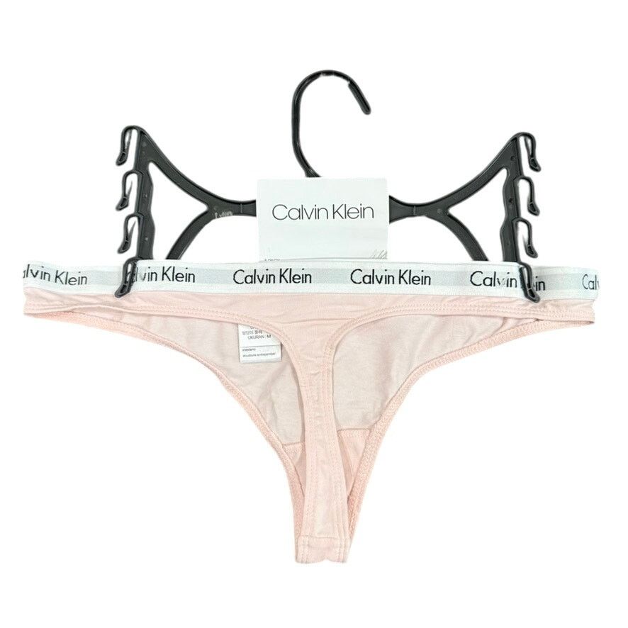 Calvin Klein Calvin Klein Logo Thong in Blush Pink, Size M Size ONE SIZE - 2 Thumbnail