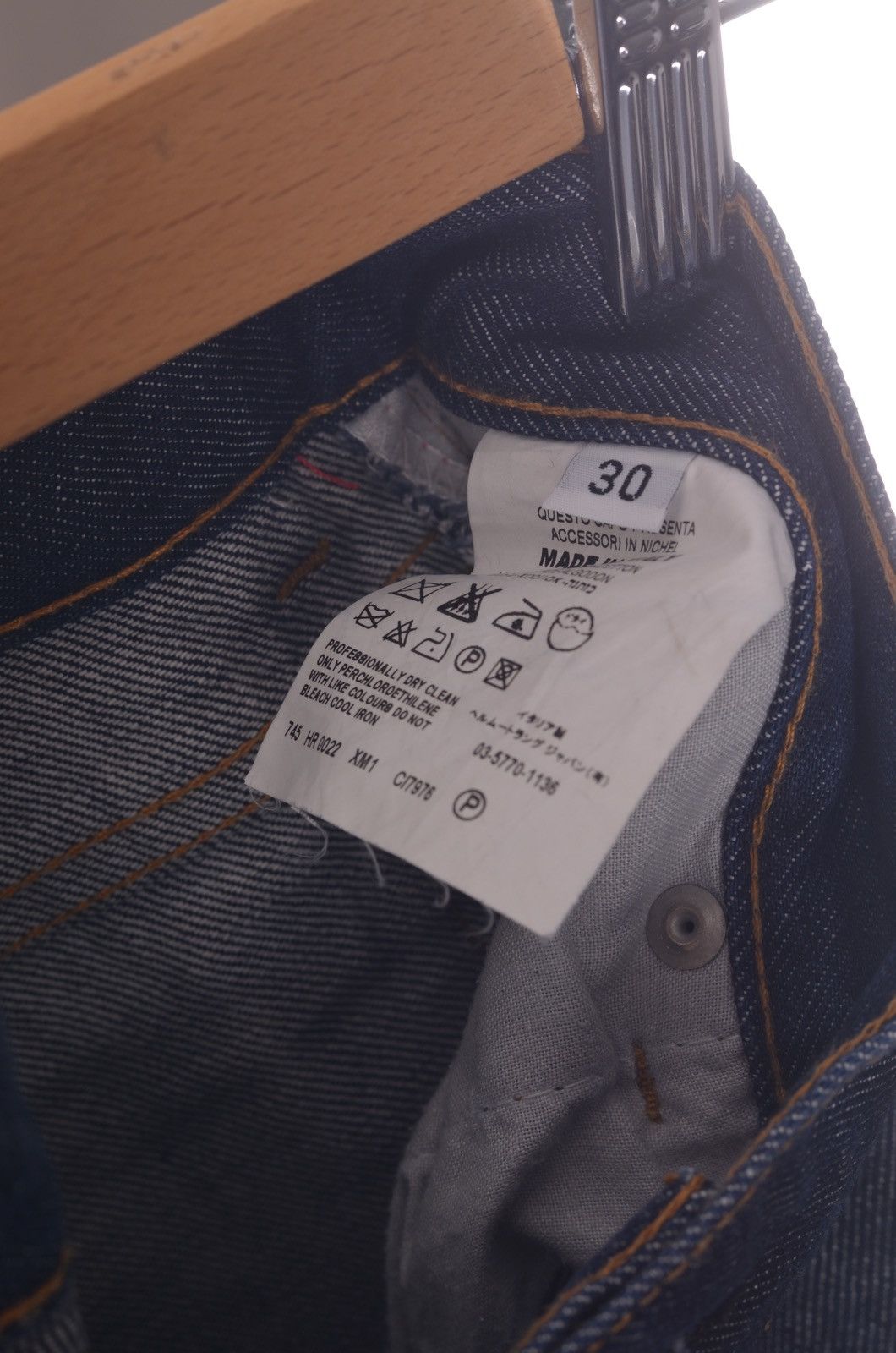 Helmut Lang Helmut Lang Raw Denim Classic 5 Pocket Jeans w30 Size US 30 / EU 46 - 5 Thumbnail
