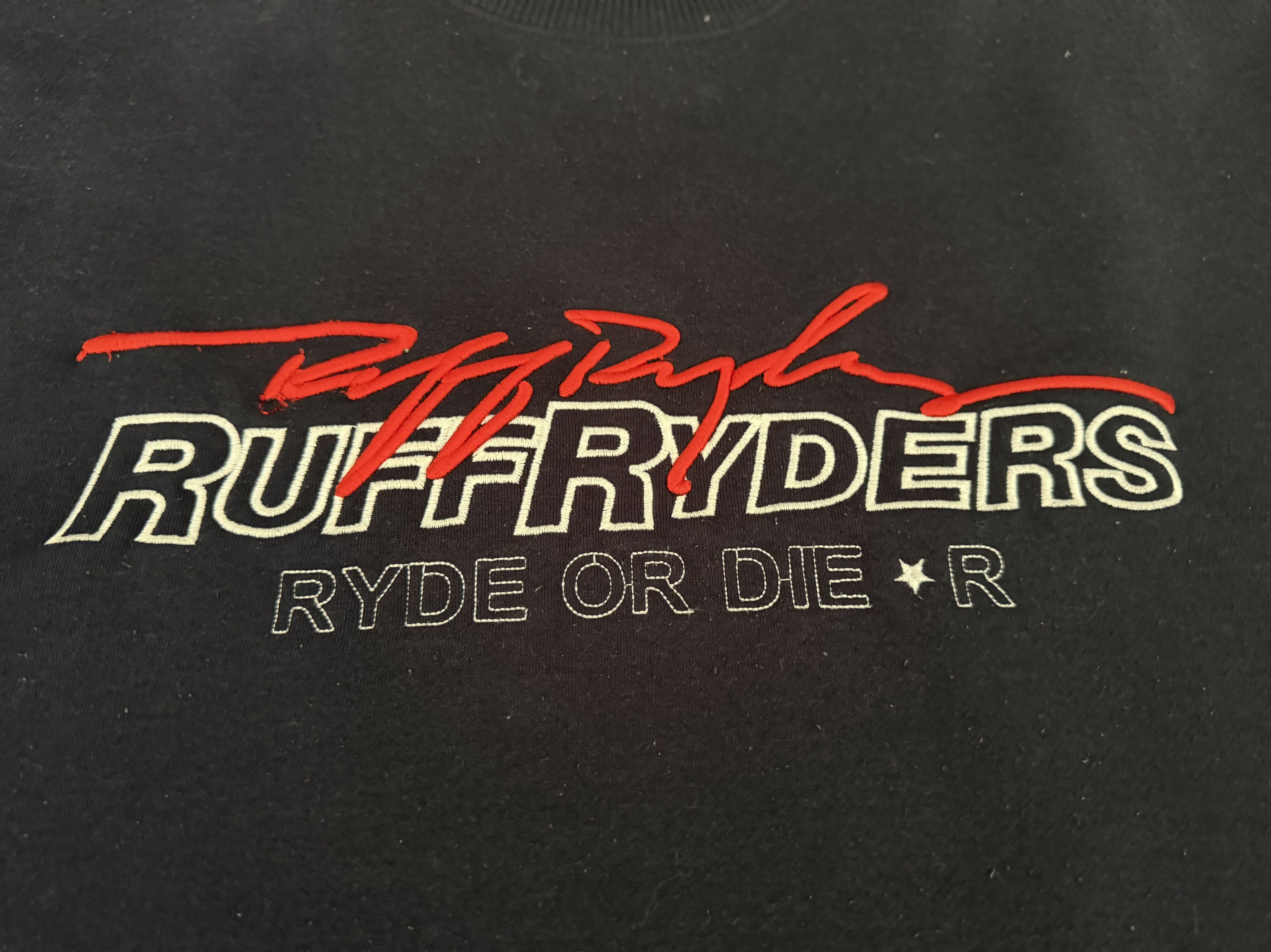Ruff Ryders RARE Y2K RUFF RYDERS “RYDE OR DIE” EMBROIDERED CREWNECK Size US M / EU 48-50 / 2 - 2 Thumbnail