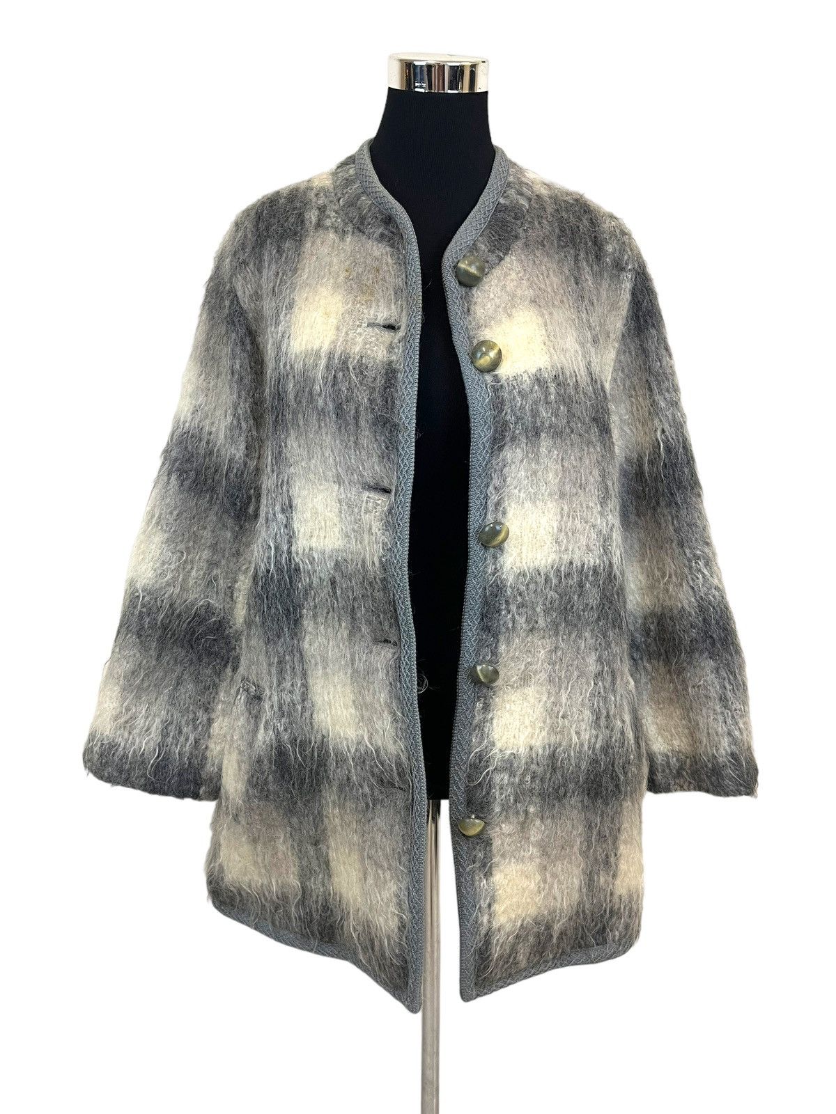 Syndicate Japanese Brand Mohair Jacket inspired By Kurt Cobain Size L / US 10 / IT 46 - 7 Thumbnail