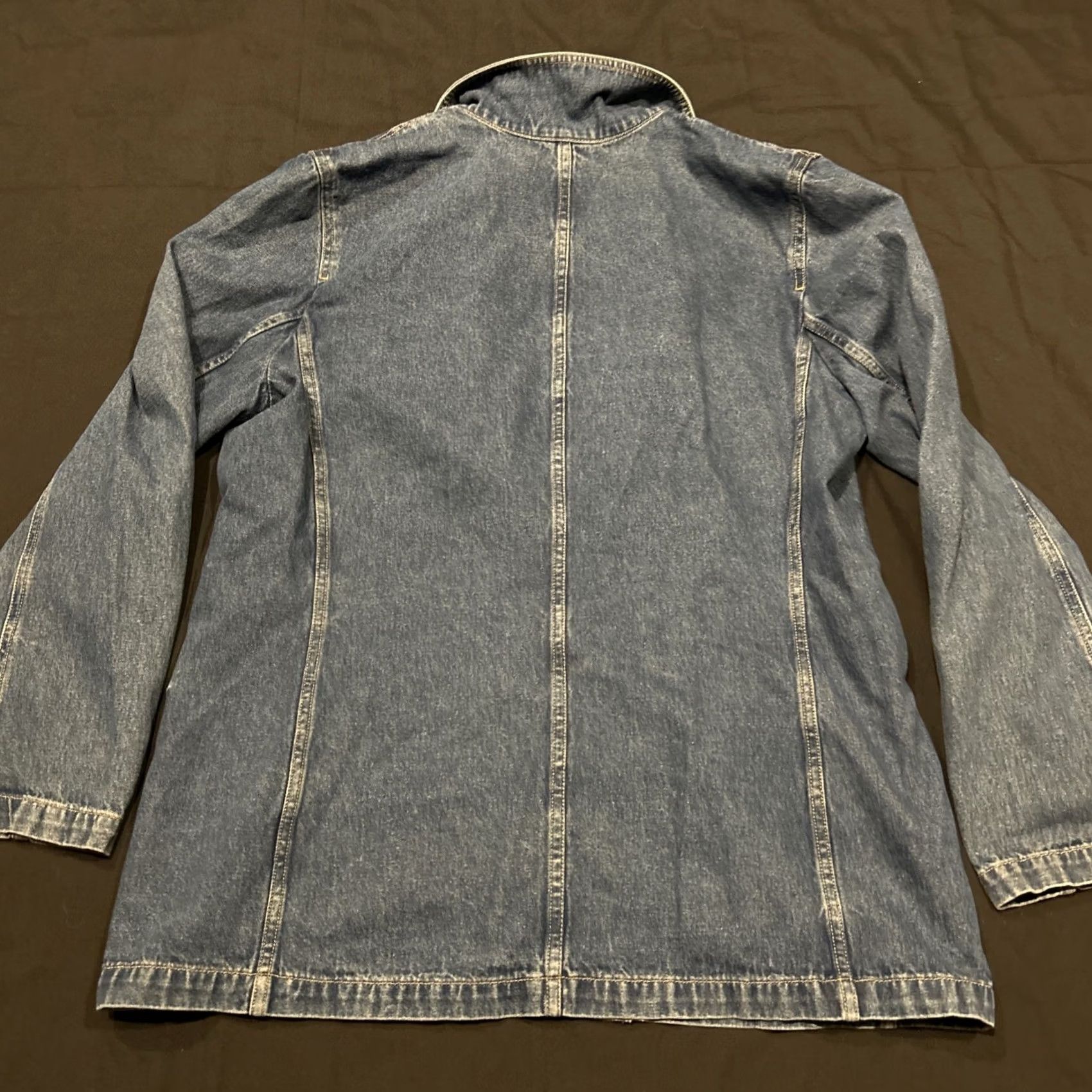 Liz Claiborne Liz Claiborne Lizwear Denim Chore Jacket Workwear Oversized 12 Womens Small? Size XL / US 12-14 / IT 48-50 - 3 Thumbnail
