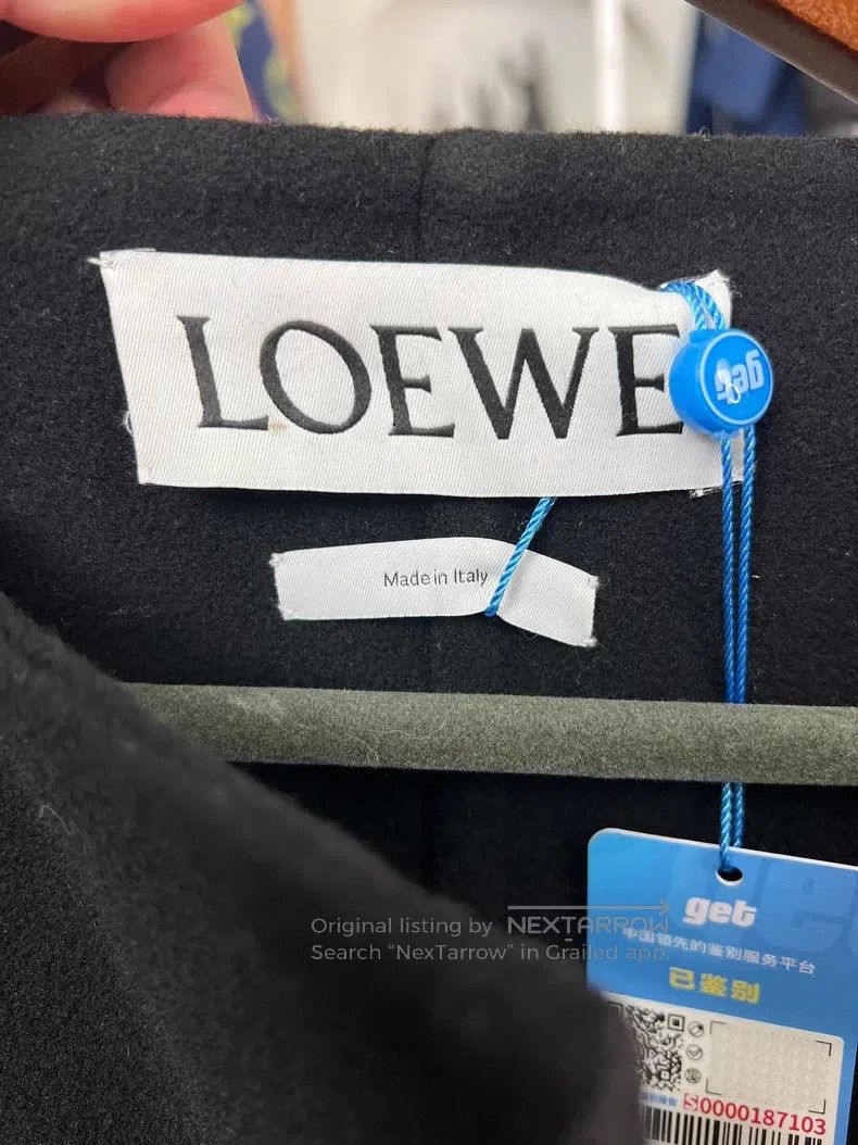 Loewe Loewe Black long leather button coat Size S / US 4 / IT 40 - 5 Thumbnail