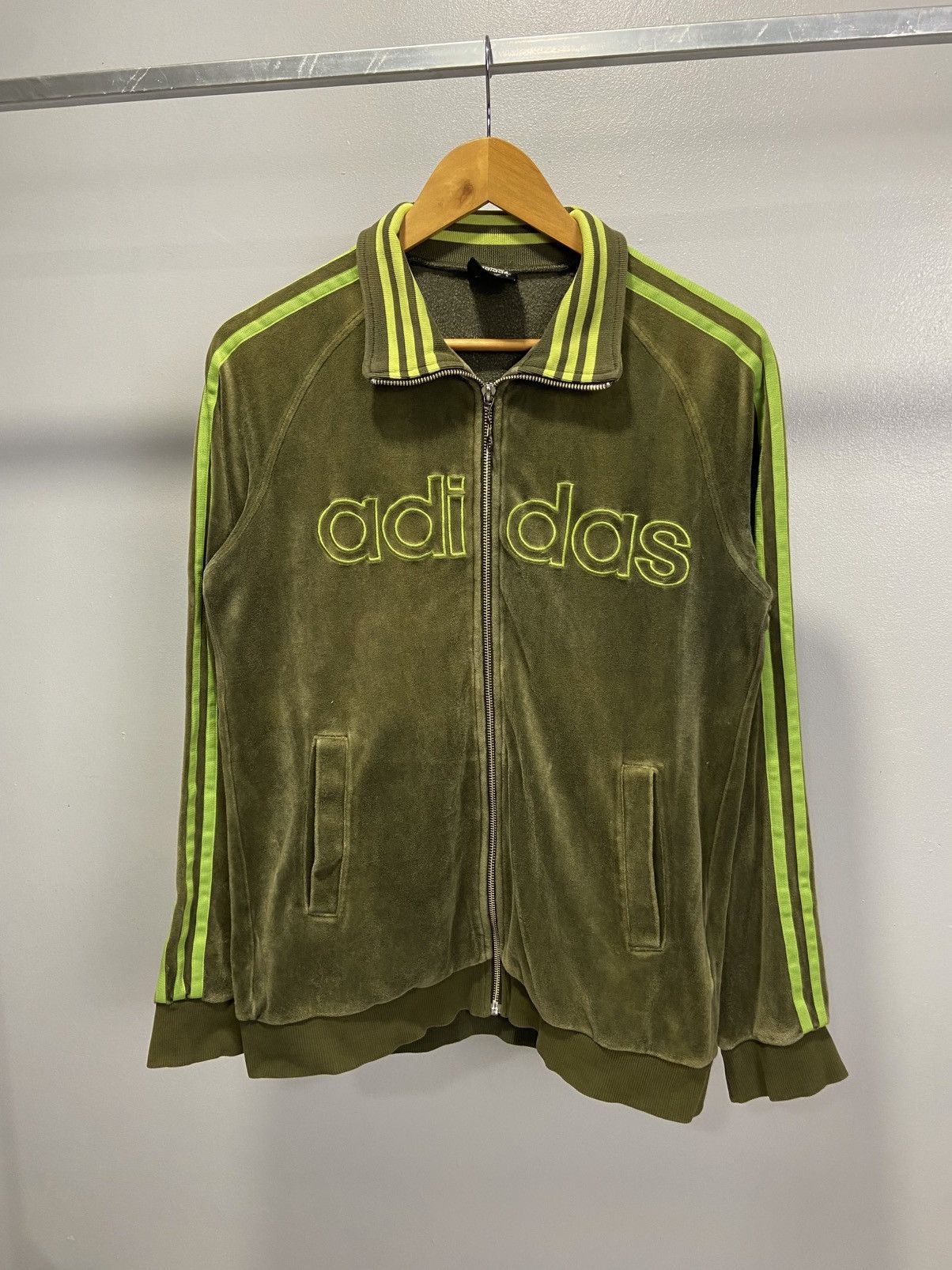 Adidas Adidas 2007 velvet zip sweater Size US M / EU 48-50 / 2 - 1 Thumbnail