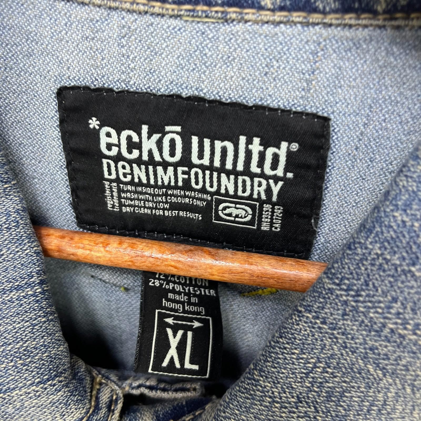 Ecko Unltd. Vintage Ecko Unltd Y2K Denim Chore Jacket XL Hip Hop Baggy Size US XL / EU 56 / 4 - 4 Thumbnail