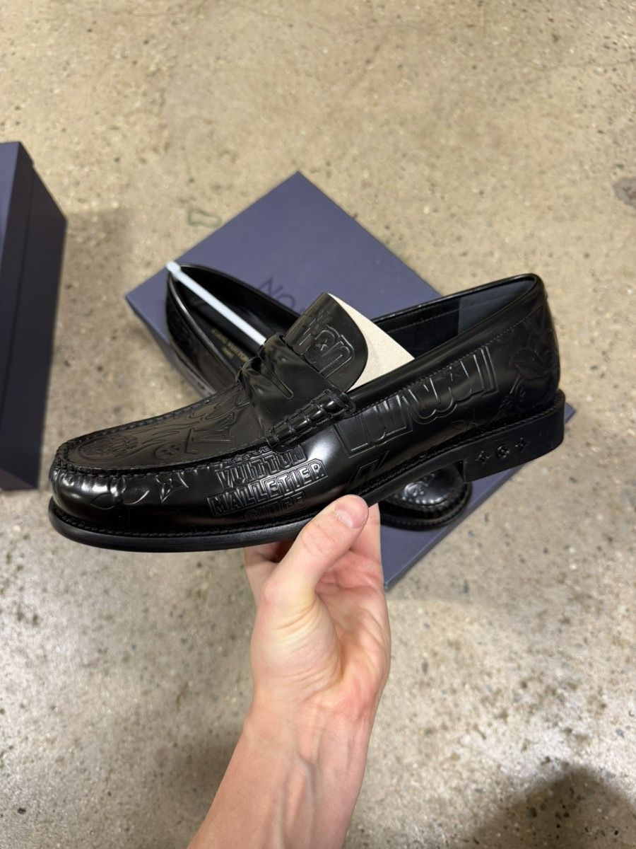 Louis Vuitton Louis Vuitton Embossed Graphic Penny Loafer NEW 1400$ Size US 9 / EU 42 - 8 Thumbnail