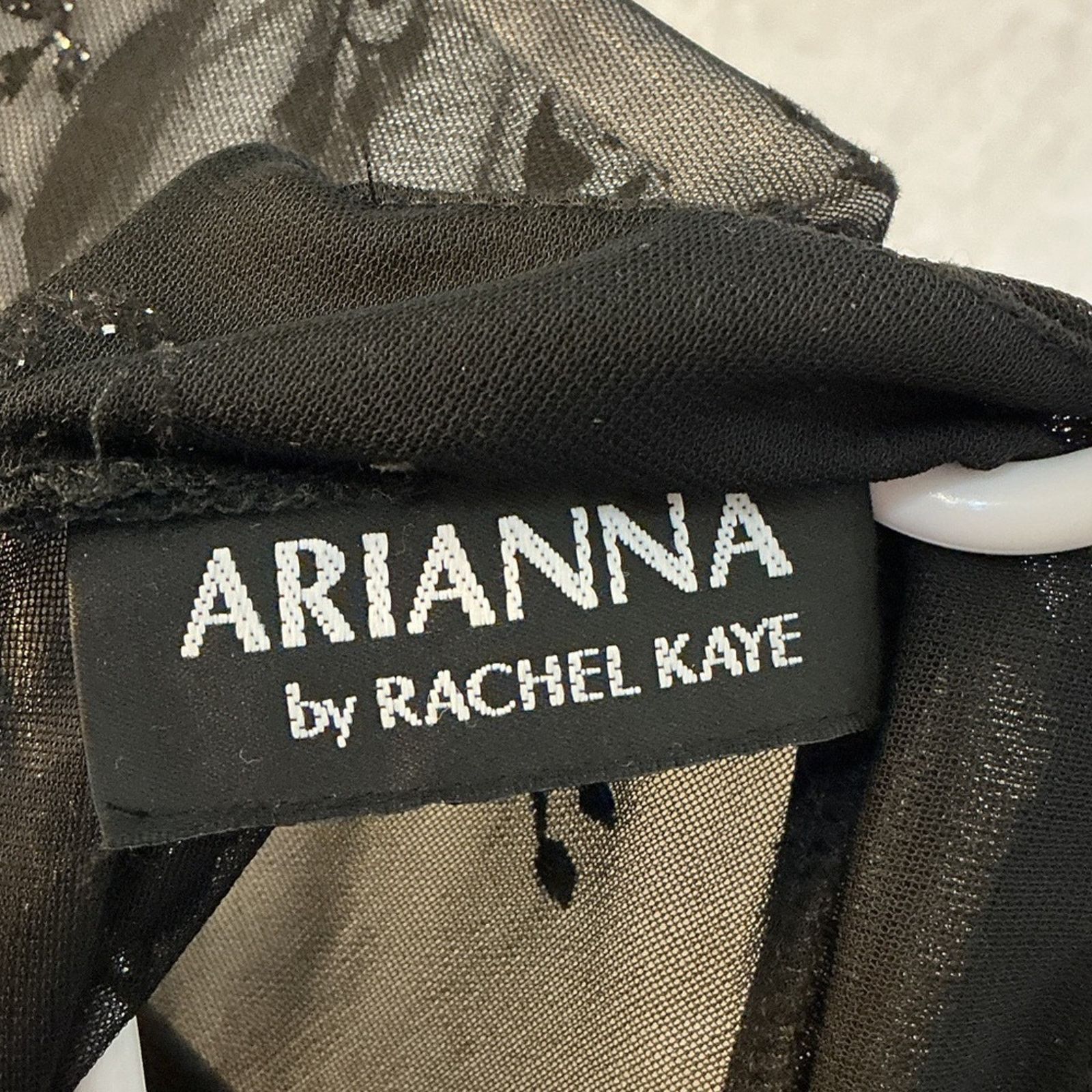 Other Arianna by Rachel Kaye Black Sequin Lace Evening Gown M 8-10 Size M / US 6-8 / IT 42-44 - 3 Thumbnail