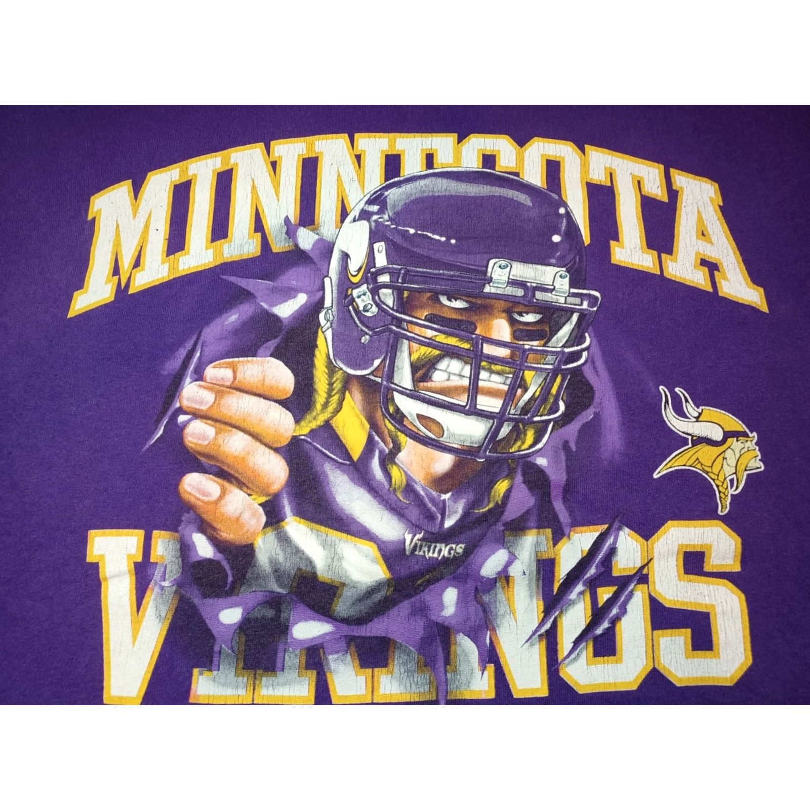 NFL VINTAGE Minnesota Vikings NFL Team Apparel Purple Tee Shirt Y2k 2000s XL Mens Size US XL / EU 56 / 4 - 3 Thumbnail