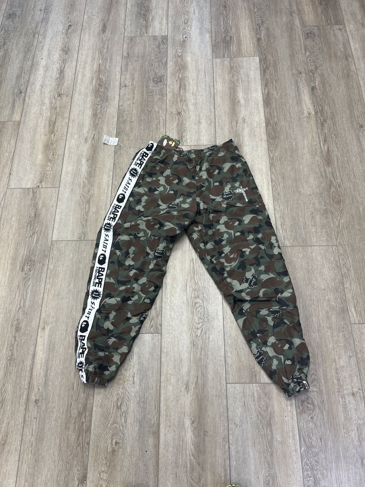 Bape × Saint Michael Saint Michael x Bape Camo Track Pants Size US 36 / EU 52 - 1 Thumbnail