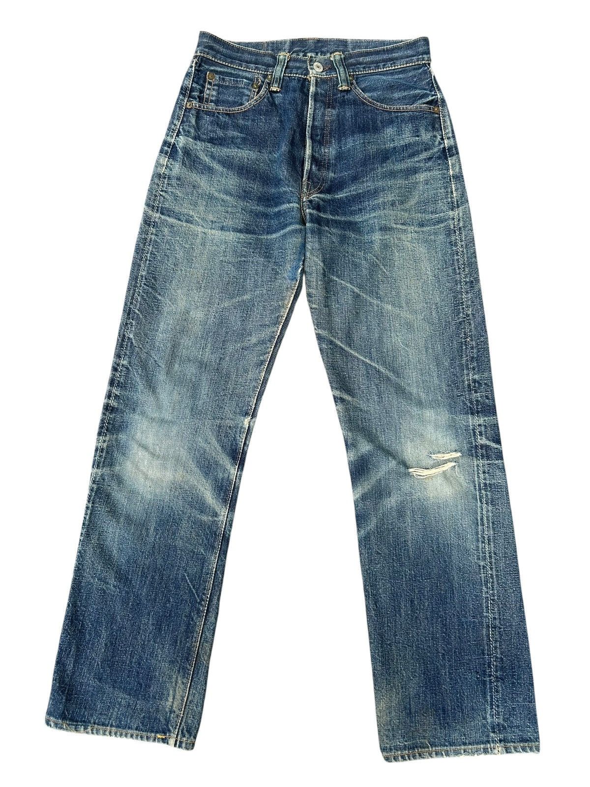 Kapital VINTAGE WAREHOUSE SELVEDGE DISTRESSED DENIM JEANS Size US 28 / EU 44 - 2 Thumbnail