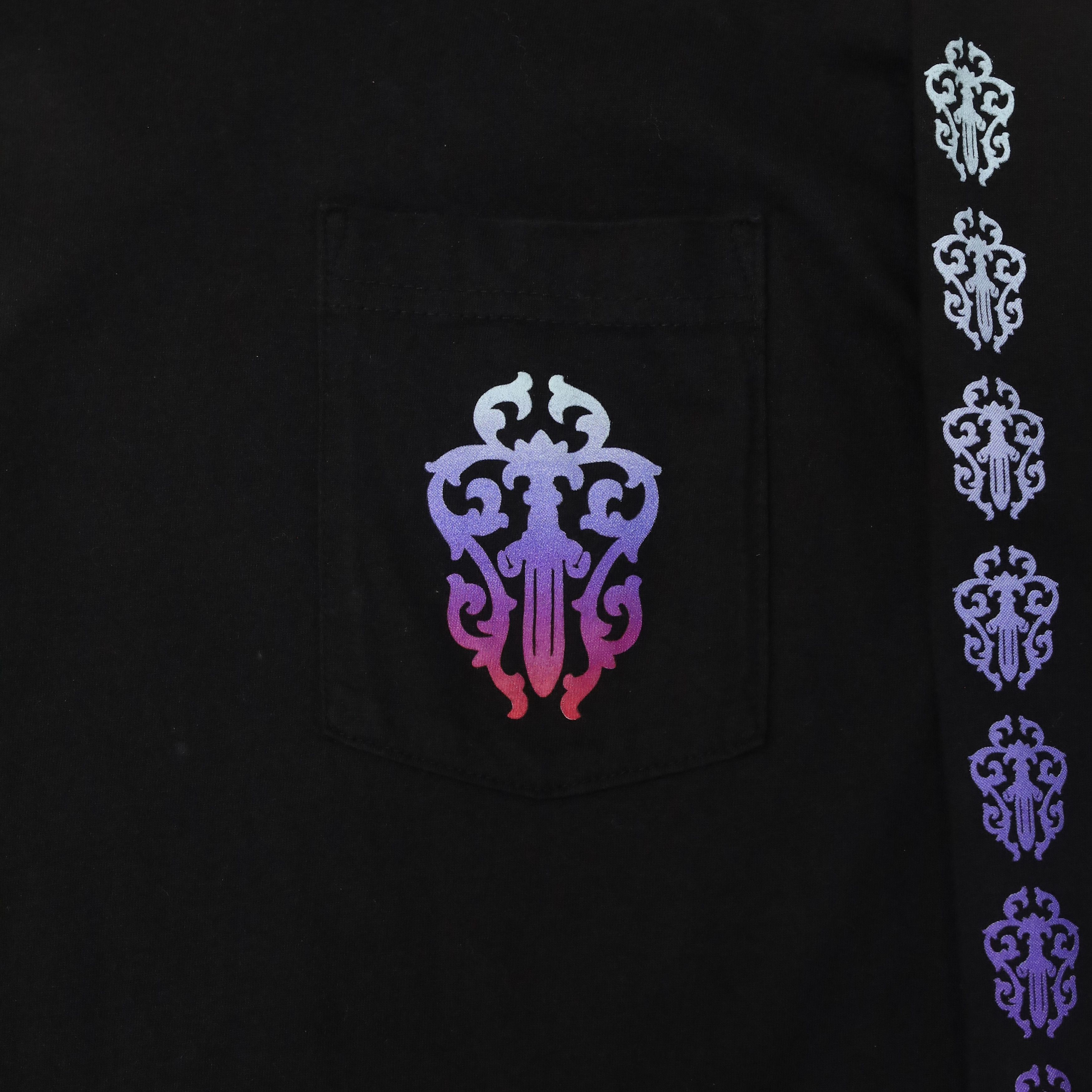 Chrome Hearts CHROME HEARTS MULTICOLOR DAGGER & SCROLL LONG SLEEVE TEE Size US M / EU 48-50 / 2 - 2 Thumbnail