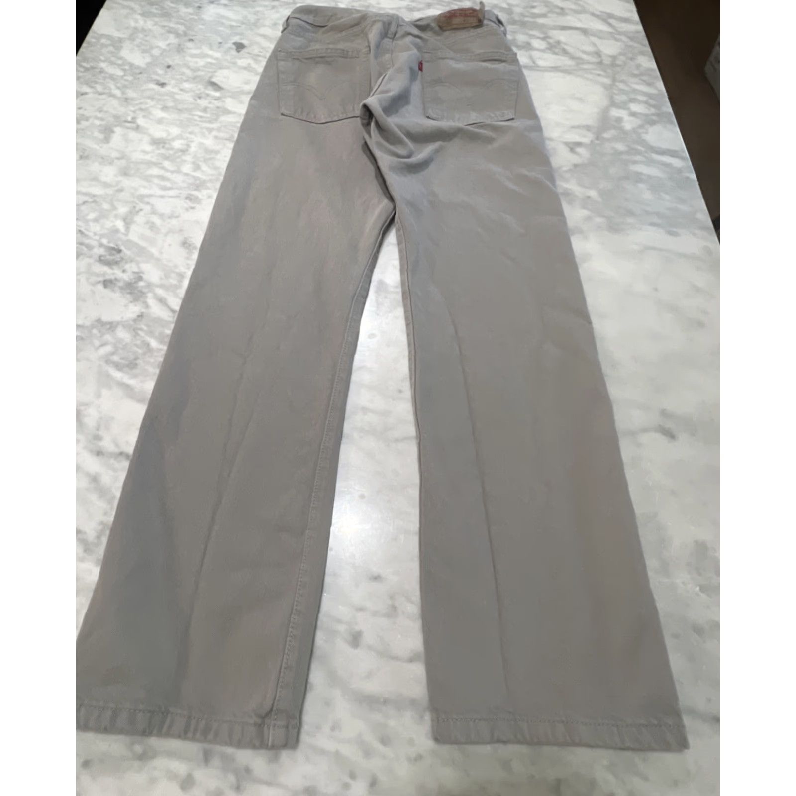 Levi's VINTAGE Levi's 501 Jeans Men’s 33x32 Grey Button Fly Straight 90s Western USA Mens Size US 33 - 3 Thumbnail