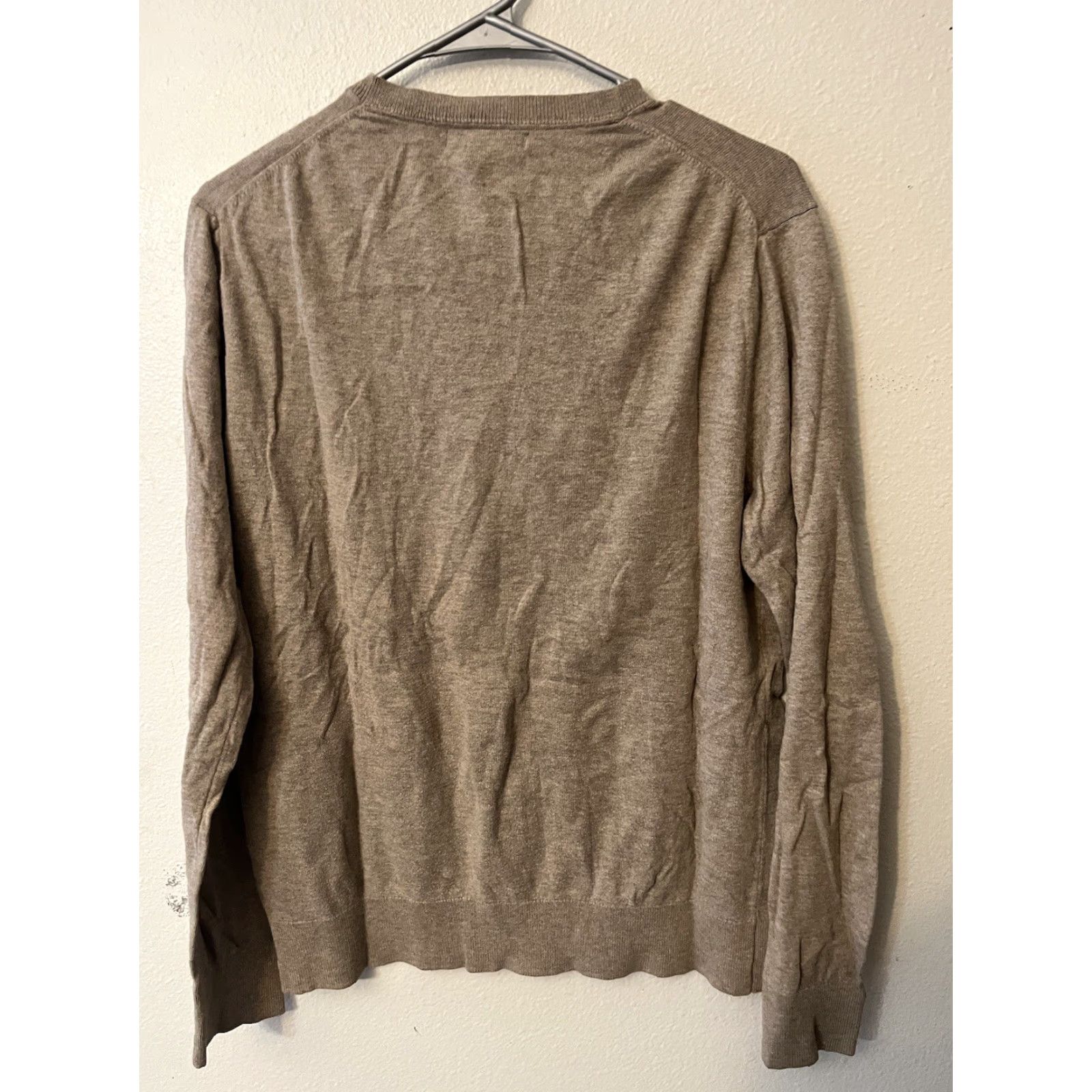 Banana Republic VINTAGE Banana Republic Mens Blend Pullover Sweater M Brown V Neck Size US M / EU 48-50 / 2 - 2 Thumbnail