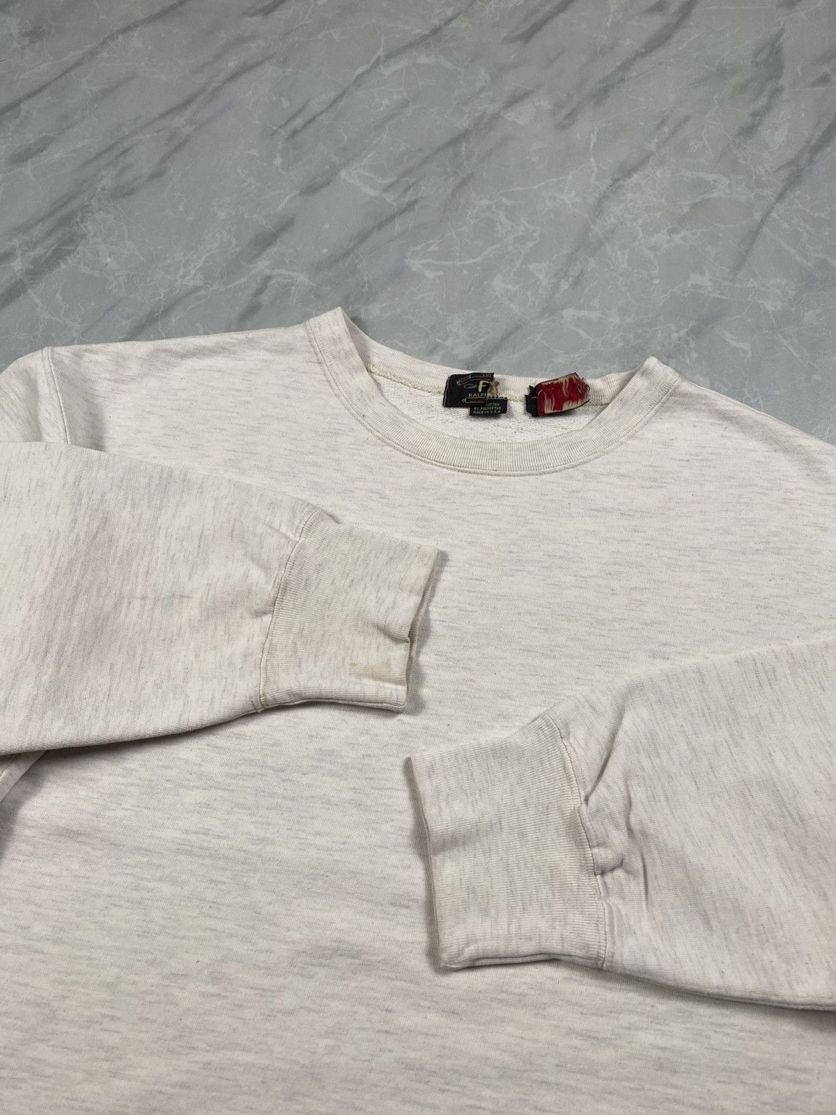 RRL Ralph Lauren Grail Vintage RRL Made In Usa Boxy Crop Blank Crewneck Size US S / EU 44-46 / 1 - 2 Thumbnail