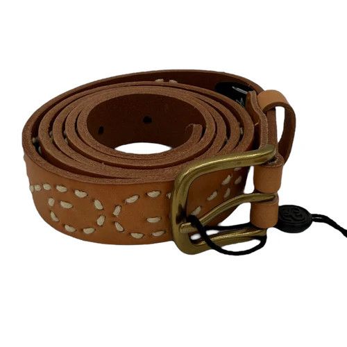 Stussy L/XL Stussy Lizard Texture Underlay Belt in Cognac