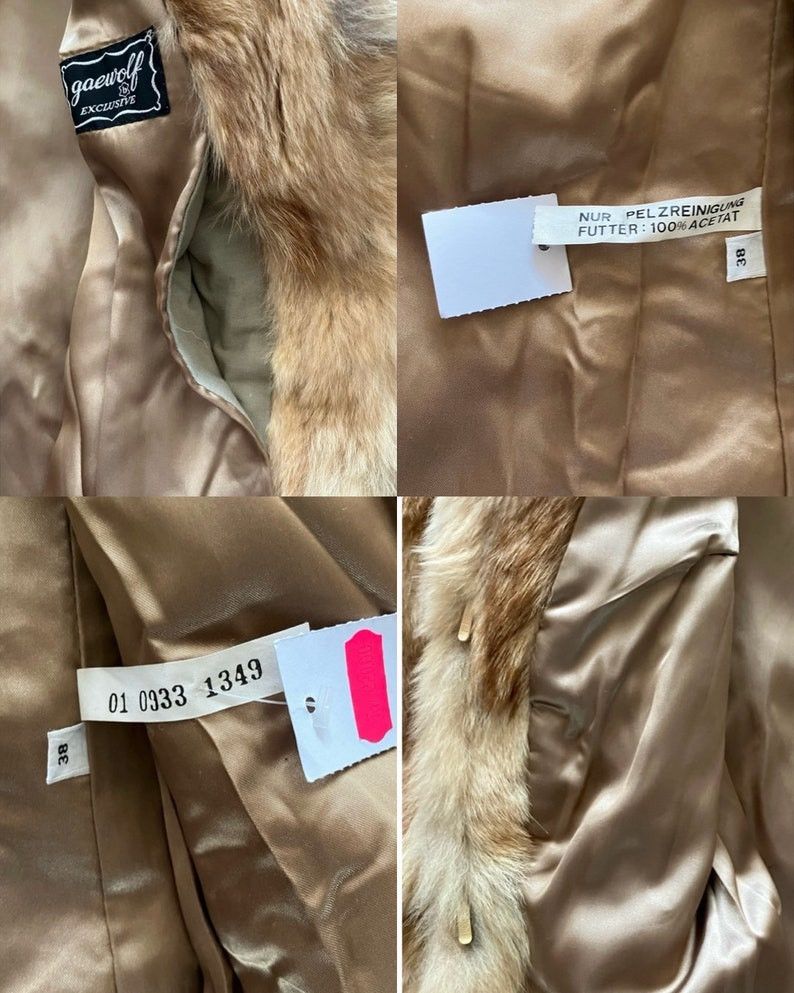 Japanese Brand × Vintage Iconic Vintage 80s Fox Fur Coat oversized Y2K Size M / US 6-8 / IT 42-44 - 8 Thumbnail