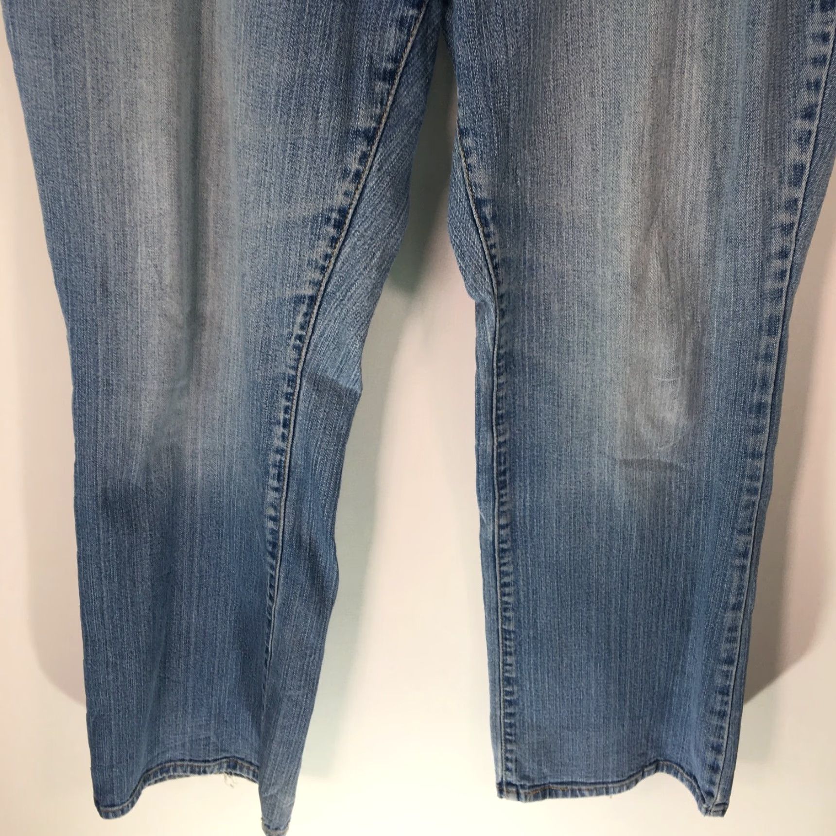 Denime Levis 550 Womens Casual Flat Front Relaxed Boot Cut Blue Denim Jeans Size 10 Size 32" / US 10 / IT 46 - 7 Thumbnail