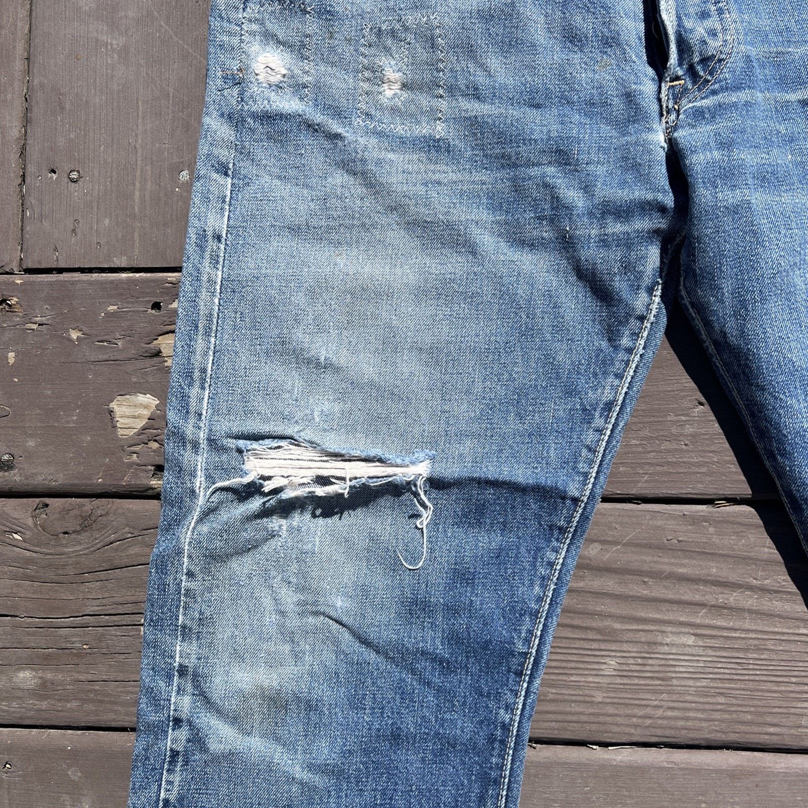 Levi's Vintage Levi's 501 60s Jeans W32 L30 Big E Lemon Stitch V Size US 30 / EU 46 - 4 Thumbnail