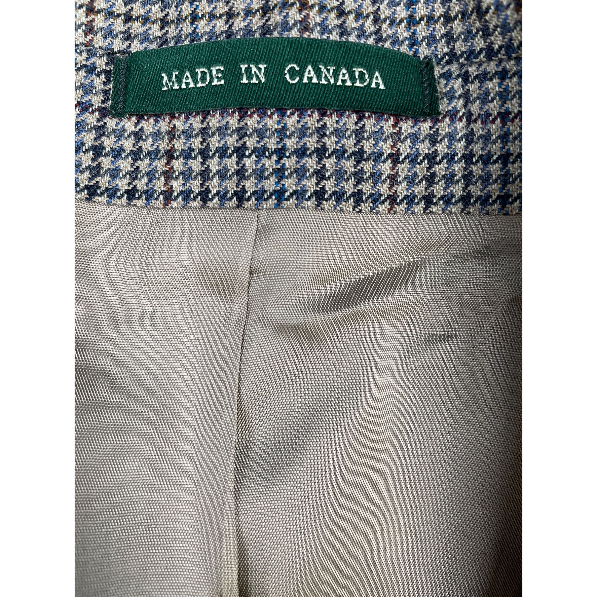 Lauren Ralph Lauren Lauren Ralph Lauren Men's Grey Houndstooth Blazer/Sports Coa Size 44R - 4 Thumbnail