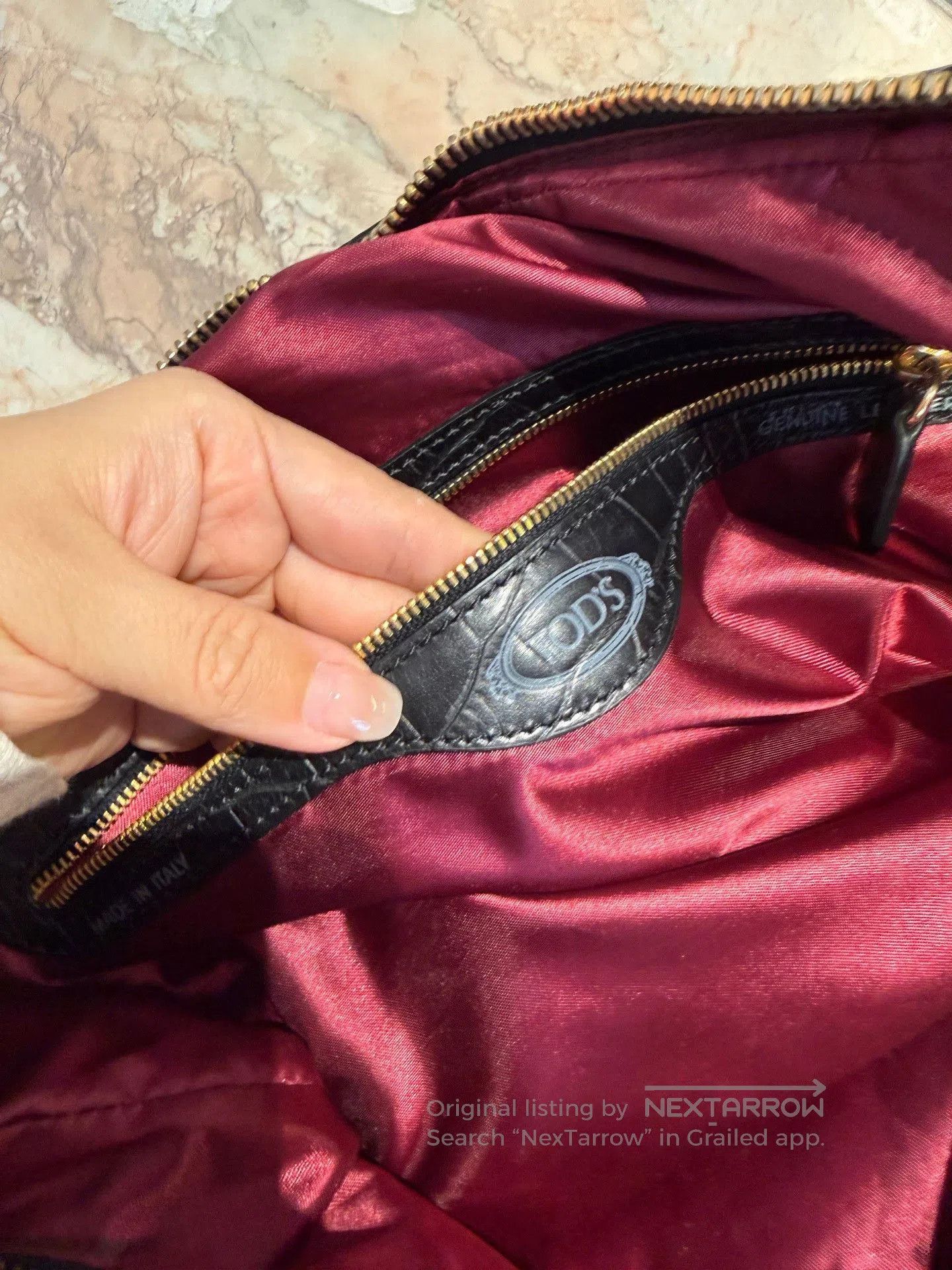 Tod's TOD'S Black Leather Motorcycle Shoulder Bag. Size ONE SIZE - 8 Thumbnail
