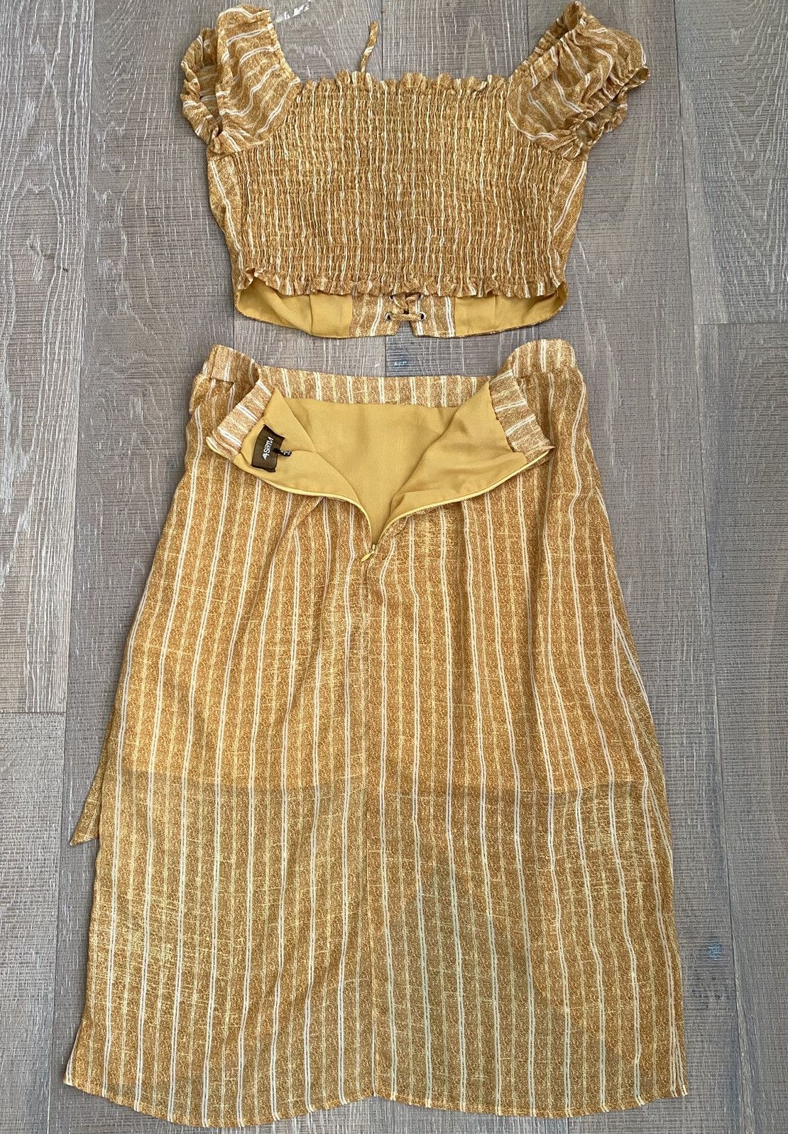 Urban Outfitters Urban Outfitters 4Si3NNA Crop Top & Matching Wrap Skirt Size M / US 6-8 / IT 42-44 - 9 Thumbnail