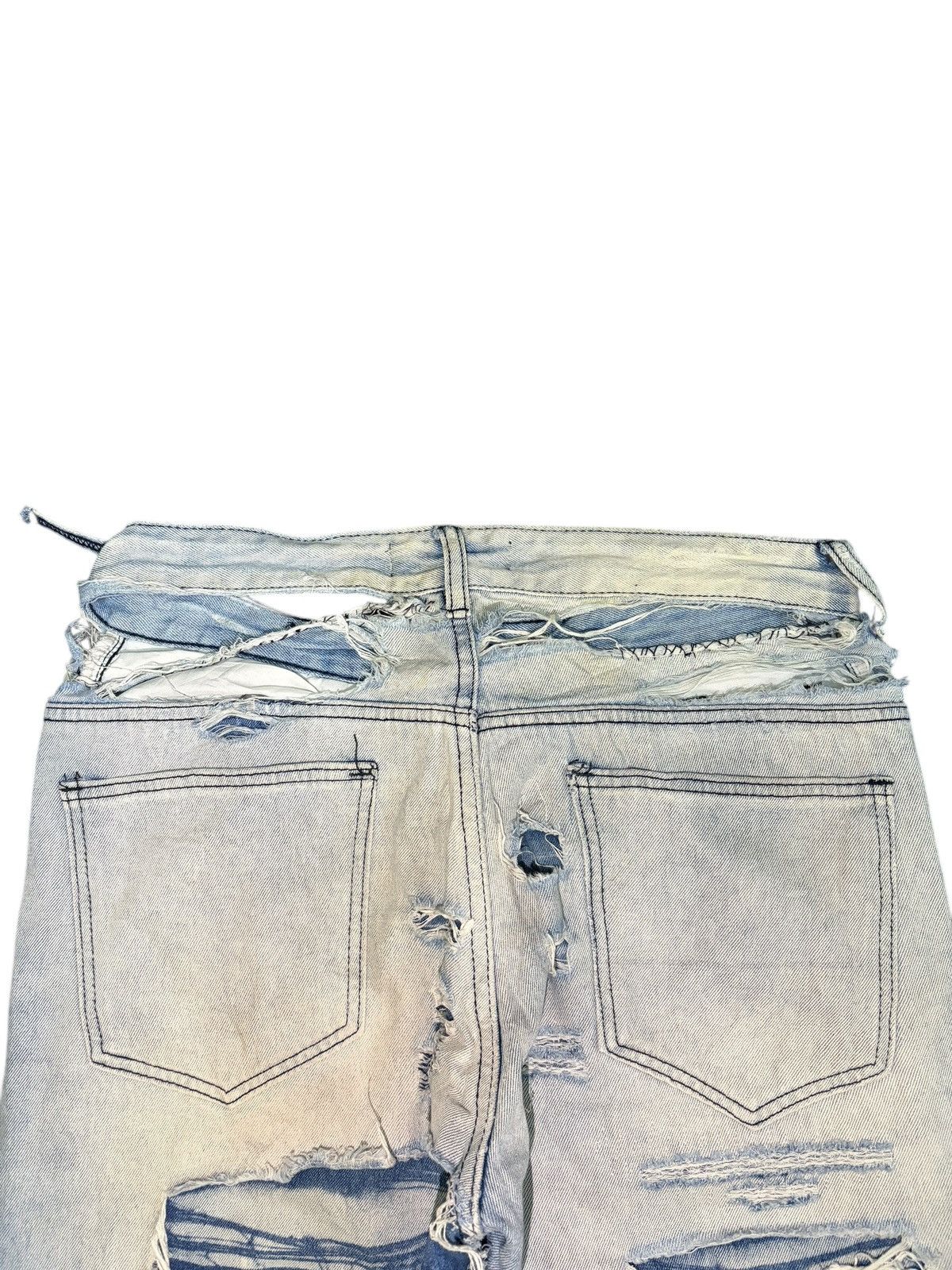 Tornado Mart Vintage Japanese Brand Heavy Distressed Flare Jeans Size US 32 / EU 48 - 4 Thumbnail