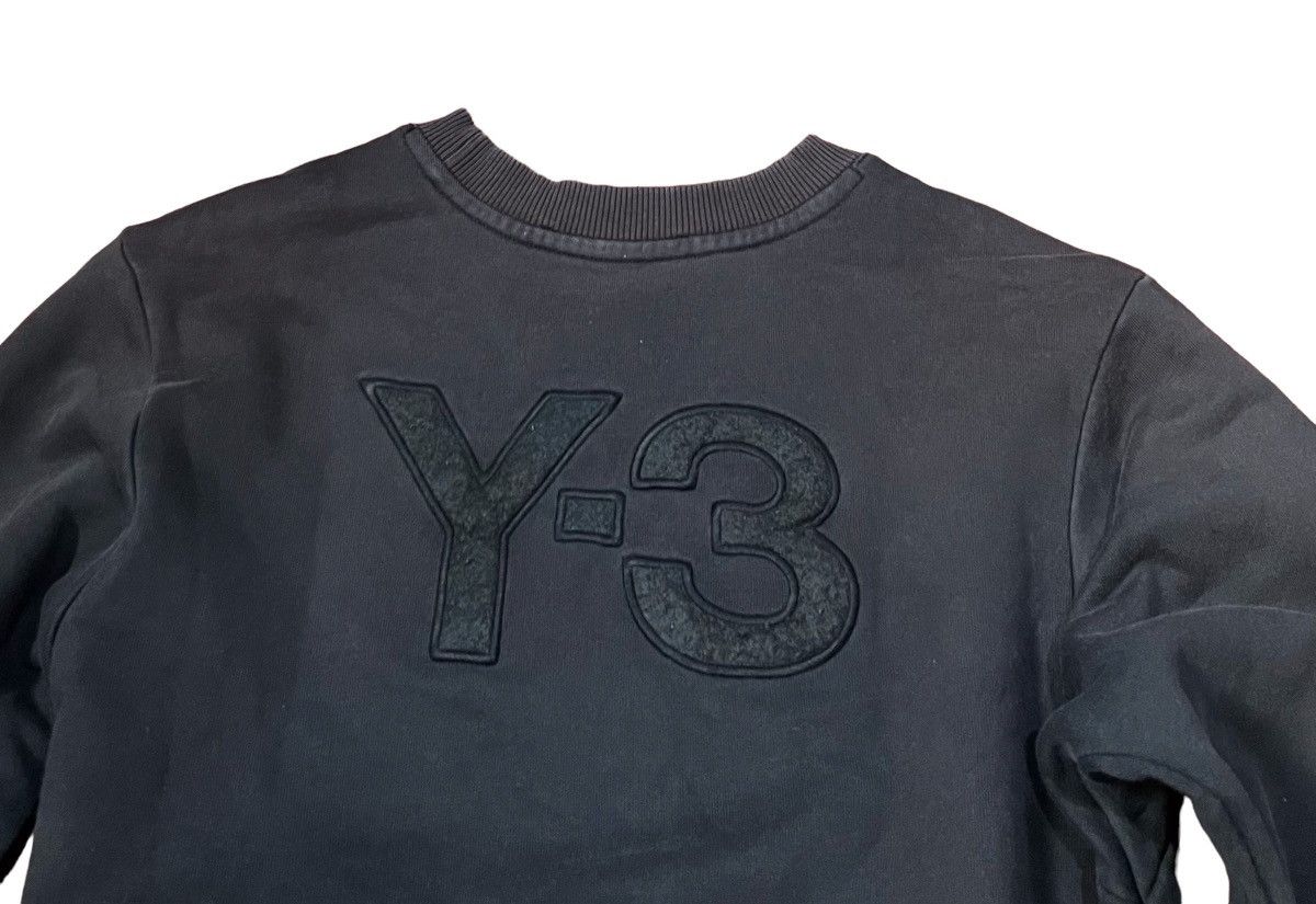 Yohji Yamamoto Yohji yamamoto y-3 faded black logo sweatshirt Size US S / EU 44-46 / 1 - 2 Thumbnail