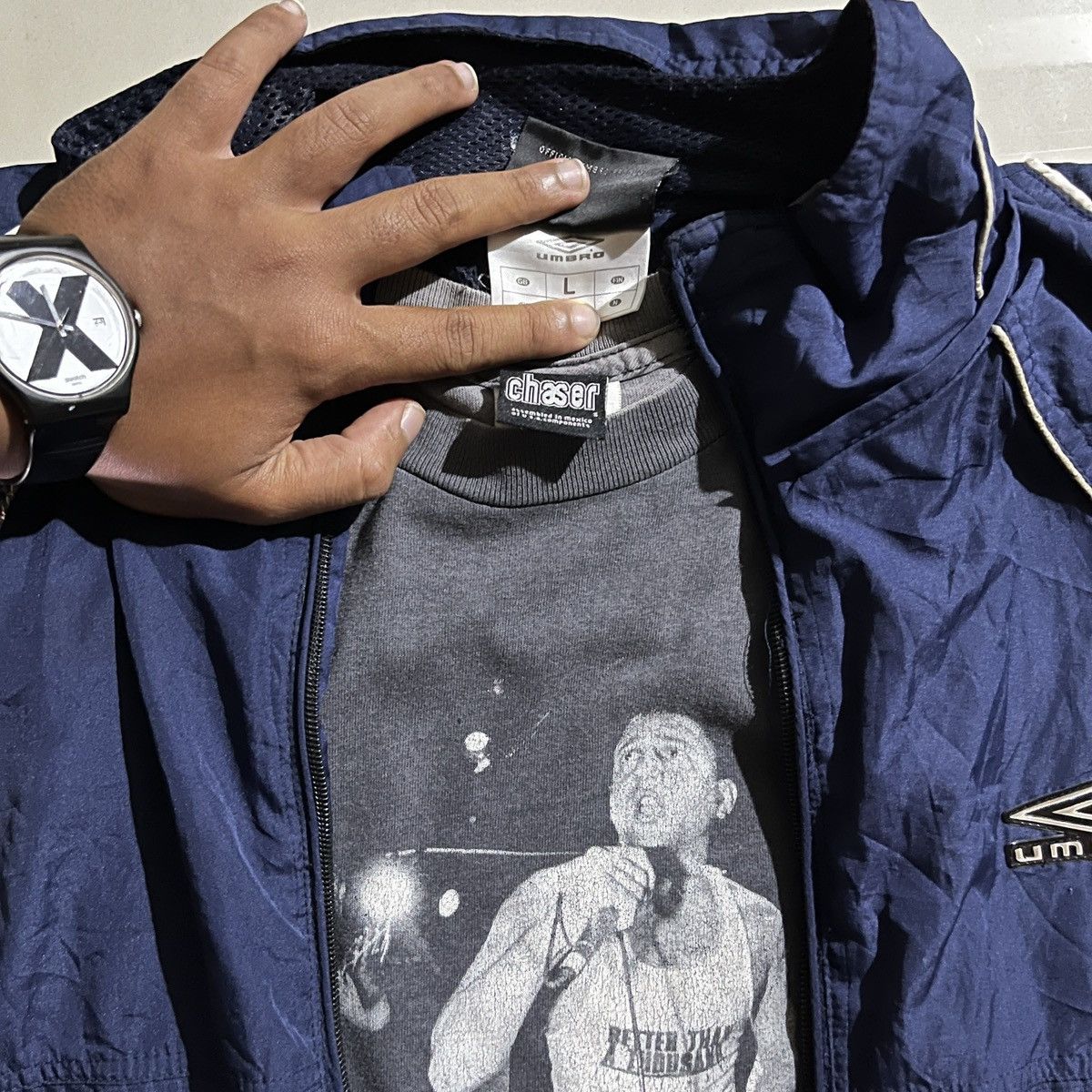 Umbro VINTAGE UMBRO WINDBREAKER JACKETS Size US L / EU 52-54 / 3 - 4 Thumbnail