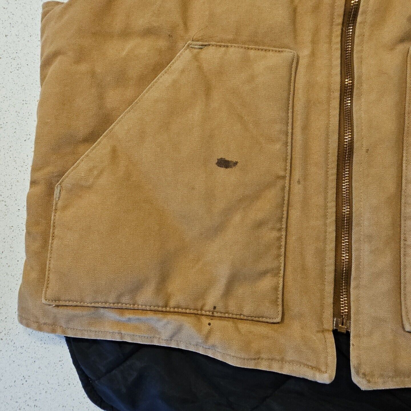 Carhartt Vtg Carhartt Quilted Vest Mens XL Brown Canvas Arctic Insula Size US XL / EU 56 / 4 - 6 Thumbnail