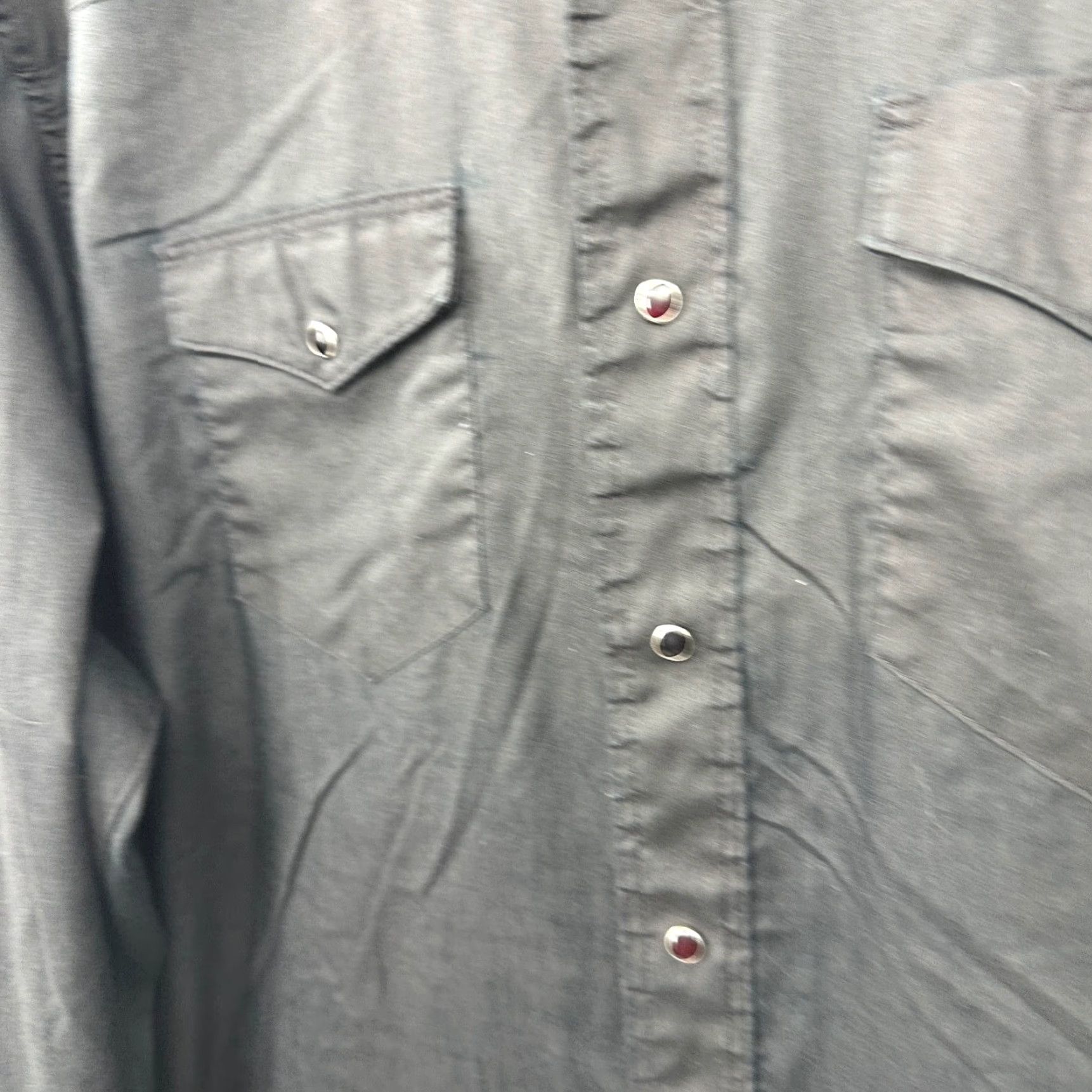 Wrangler VINTAGE Wrangler Shirt Men 18 35 Pearl Snap Long Tails Western Rodeo Cowboy Size US XXL / EU 58 / 5 - 4 Thumbnail