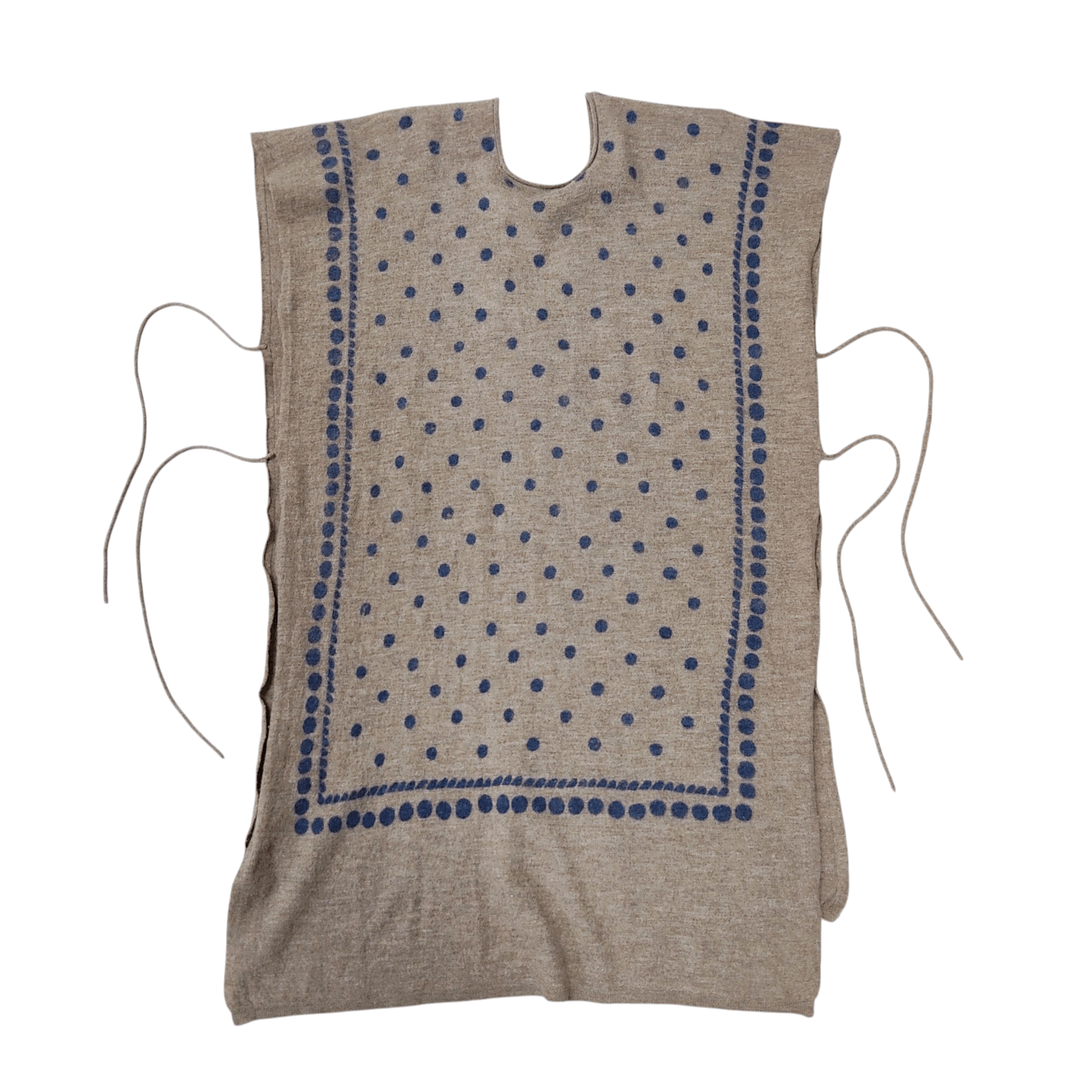 45rpm 45rpm Kapital "Hua Xia" Polka Dot Woven Wool Poncho Size ONE SIZE - 7 Thumbnail