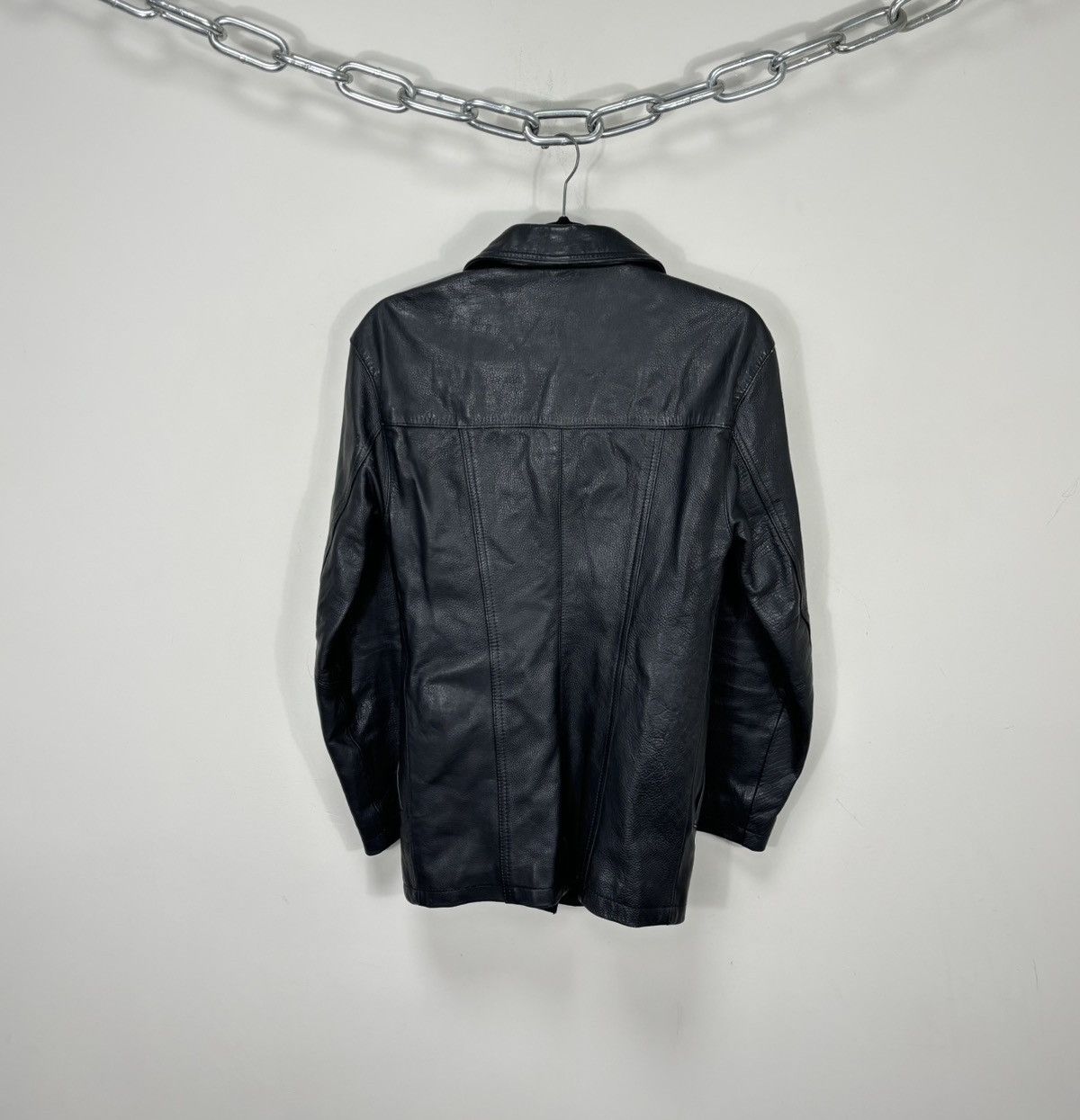 Claude Montana Vintage Claude Montana Ideal Cuir Women’s Leather Jacket Size M / US 6-8 / IT 42-44 - 3 Thumbnail