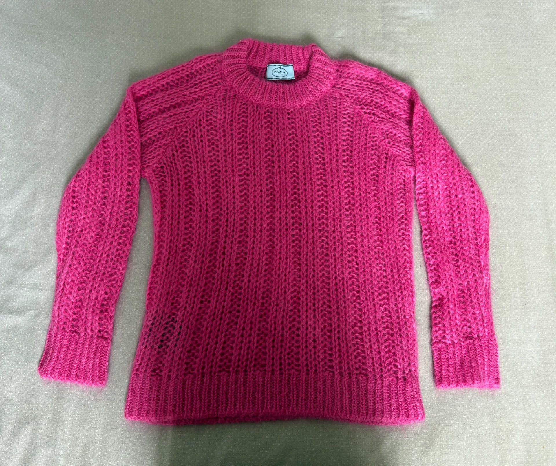 Prada Prada Runway Pink Knit Sweater Frankenstein Season Size XS / US 0-2 / IT 36-38 - 1 Thumbnail