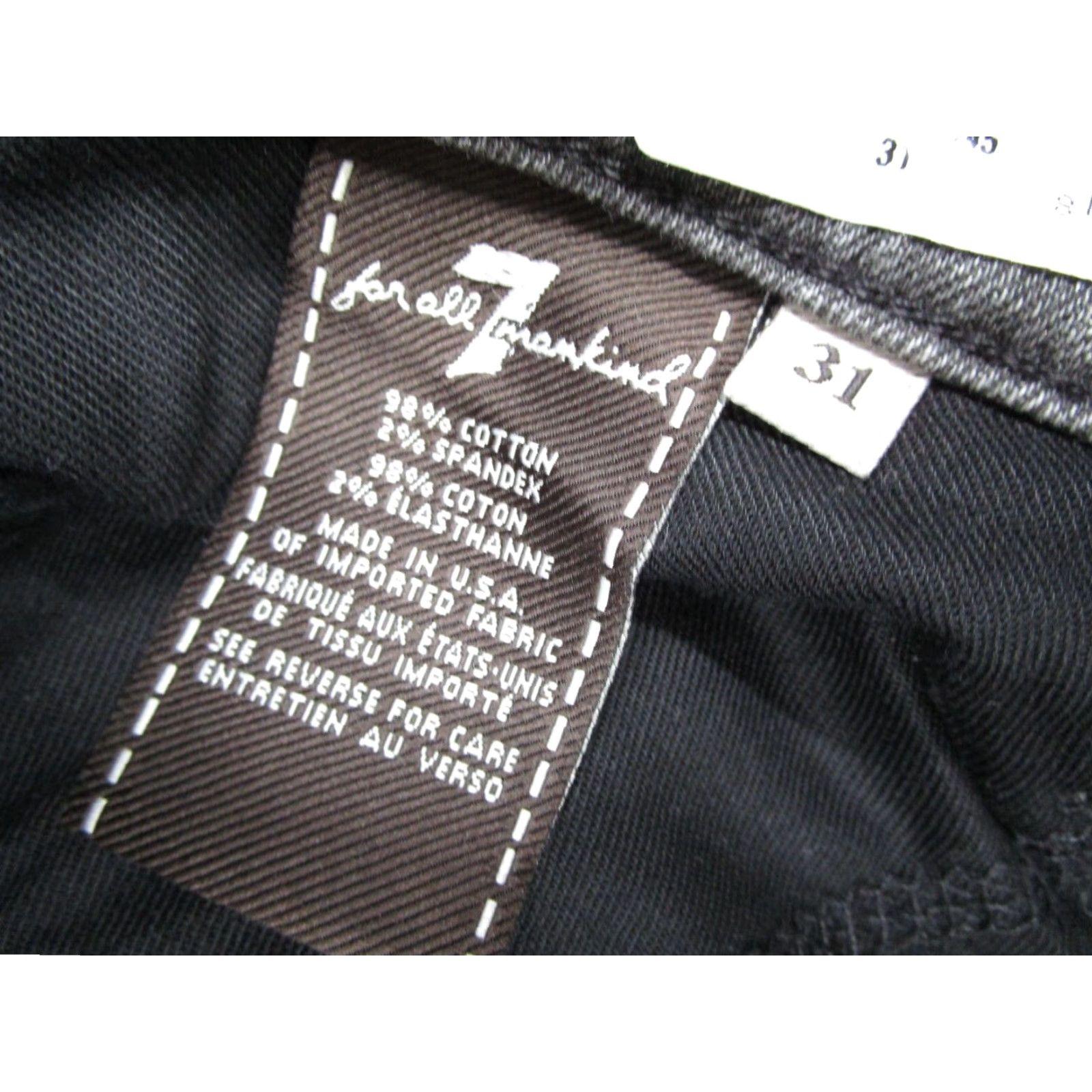 7 For All Mankind 7 For All Mankind Jeans Men's 31 Gray Slimmy Slim Straight Denim 31x30 Made in USA Size US 31 - 5 Thumbnail